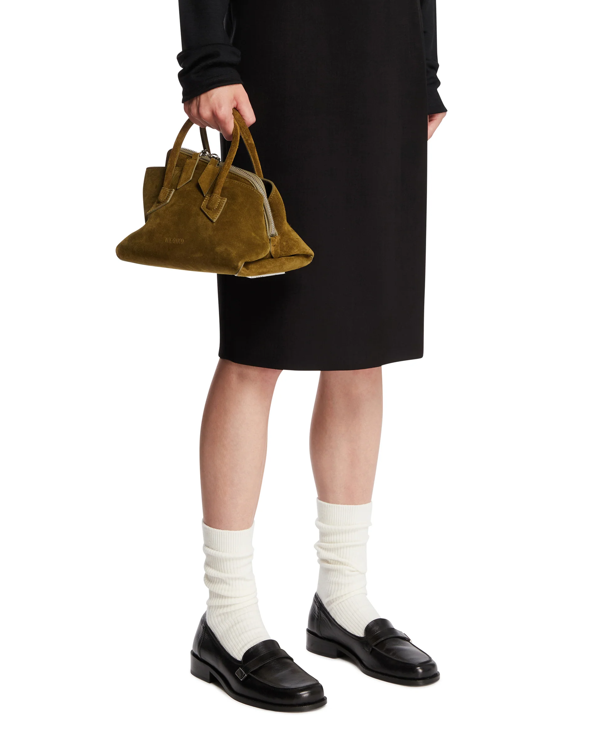 Borsa La Passeggiata Mini In Suede Verde - Image 3