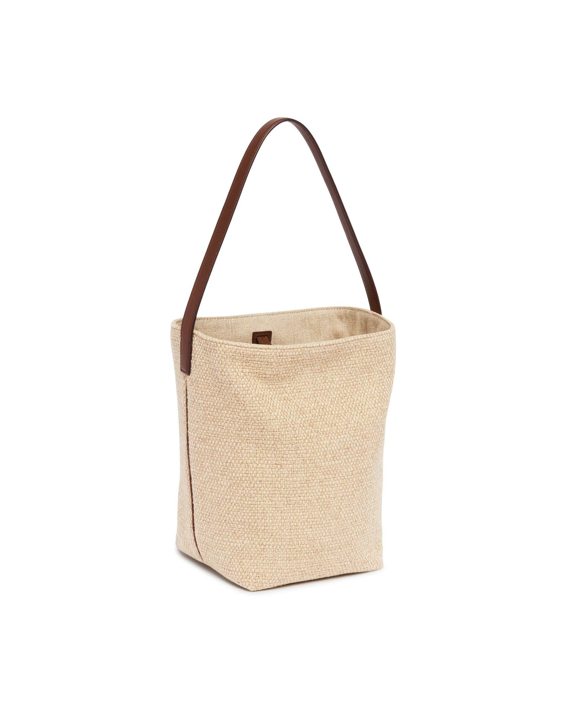 Borsa Media N/S Park Tote Beige e Marrone - Image 5