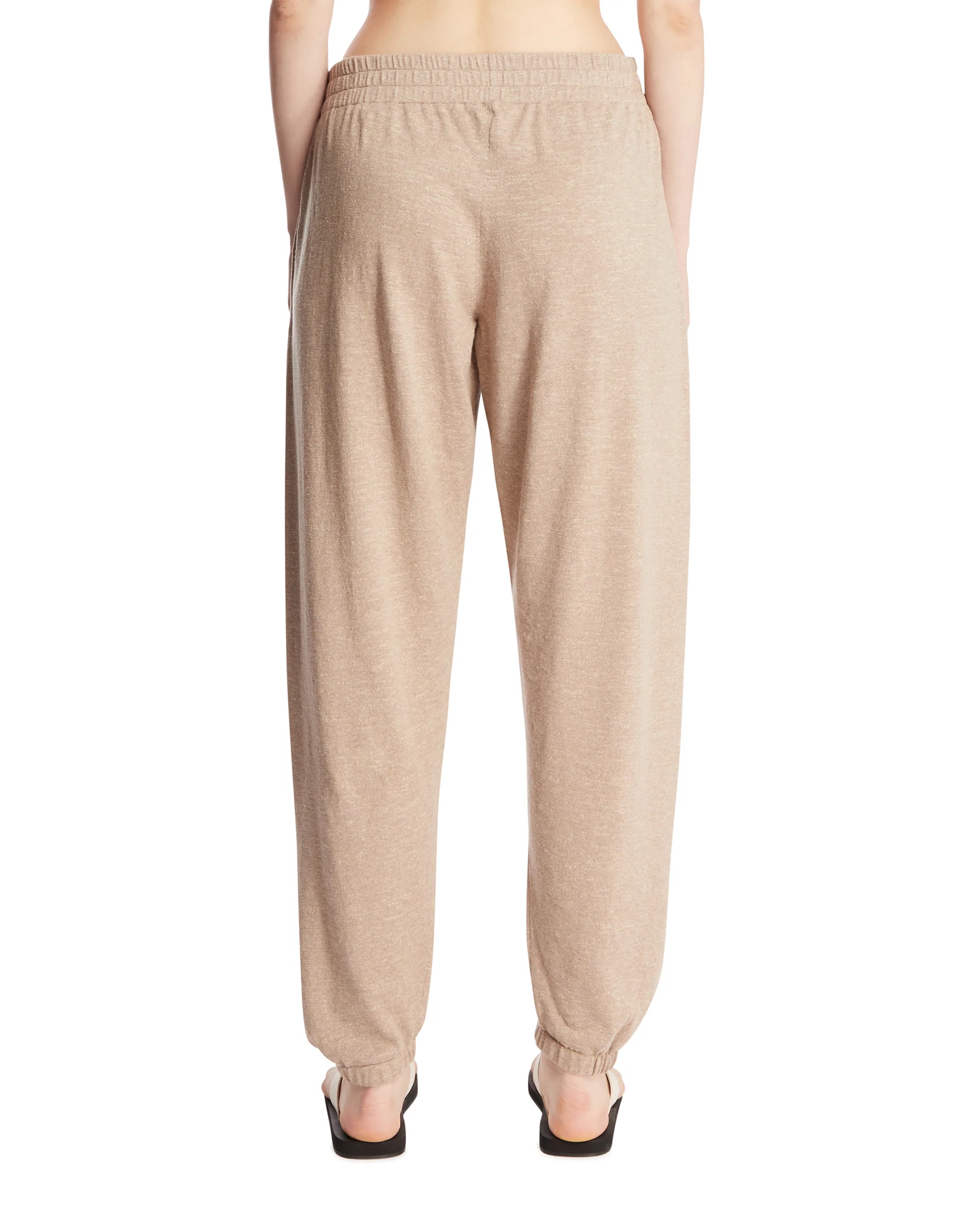 Pantaloni In Cotone E Lino Beige - Image 5
