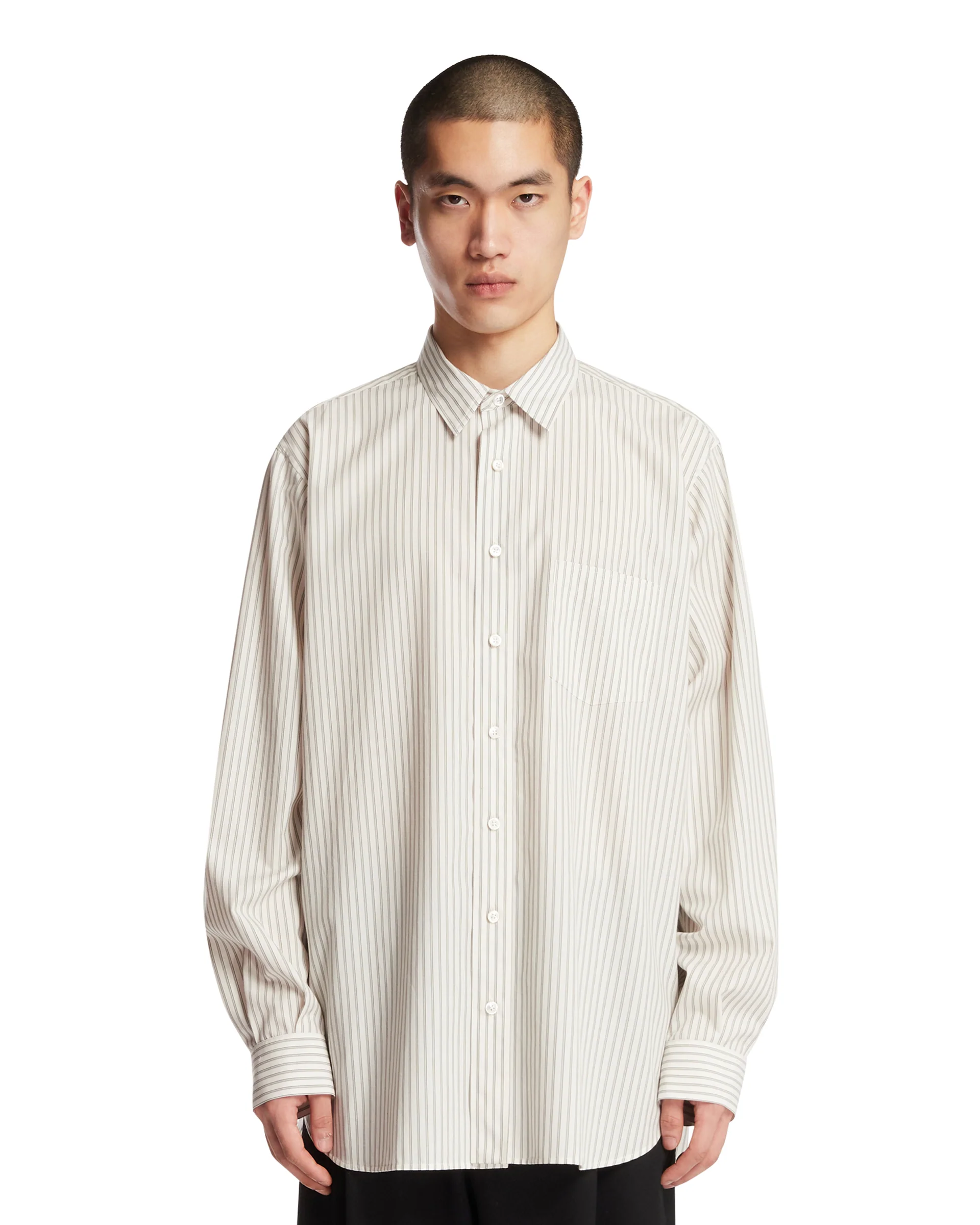 Camicia In Cotone Beige