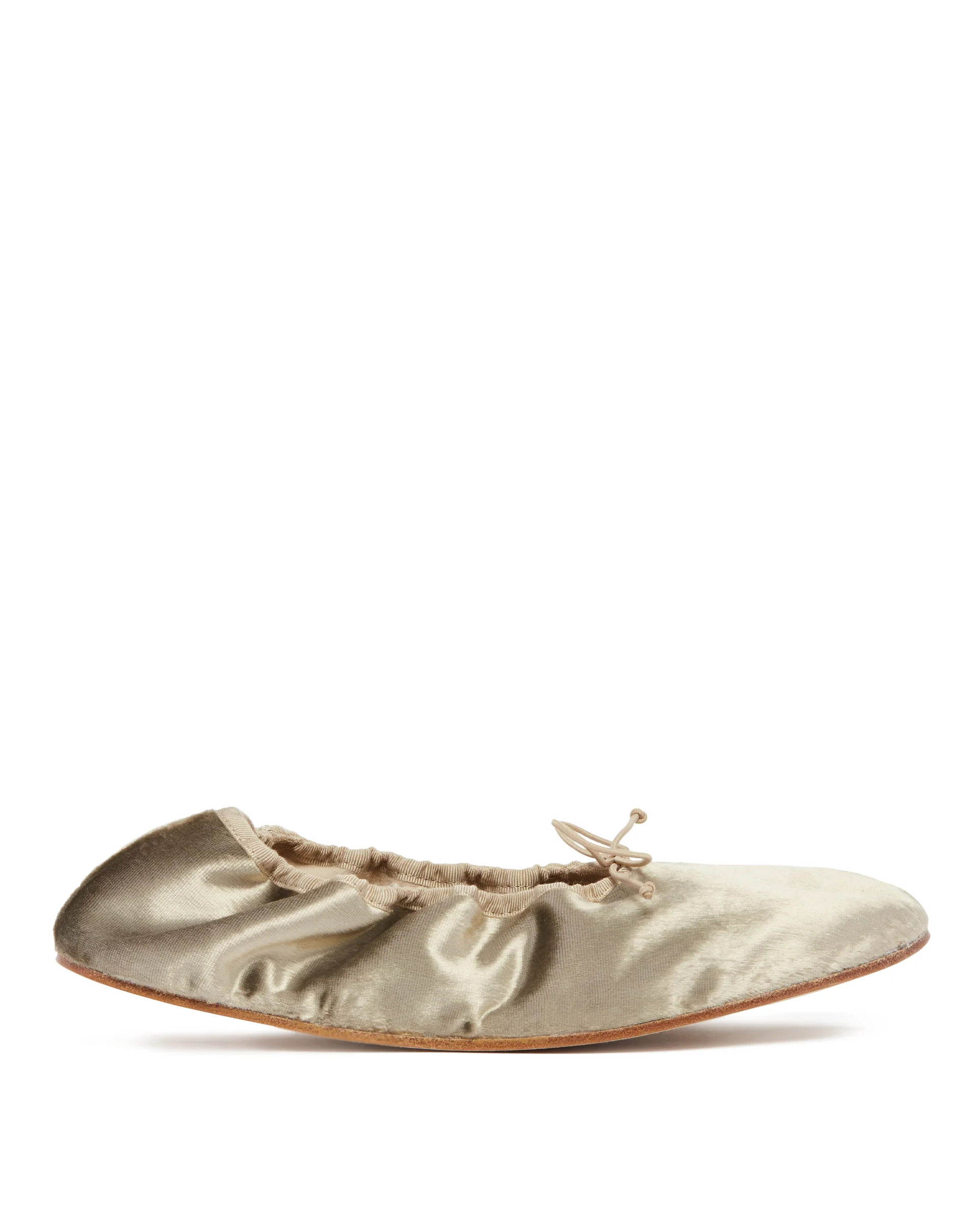 Ballerine Stondate in Velluto Beige