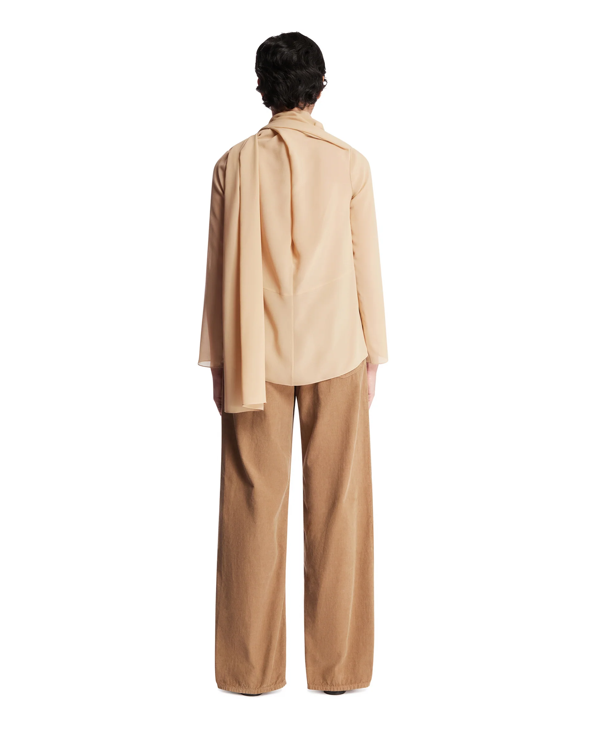 Camicia In Seta Beige - Image 5