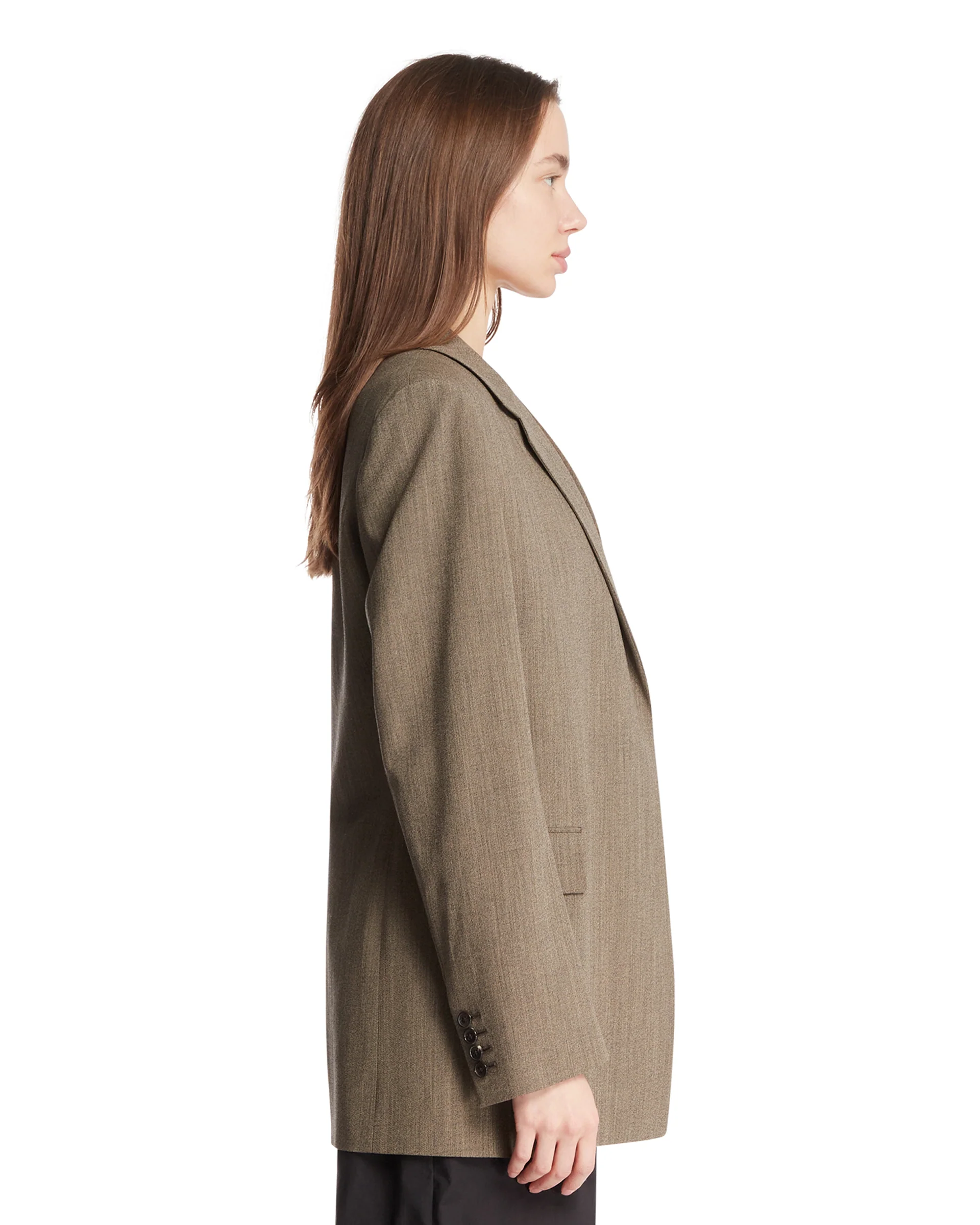 Giacca In Lana Beige - Image 4