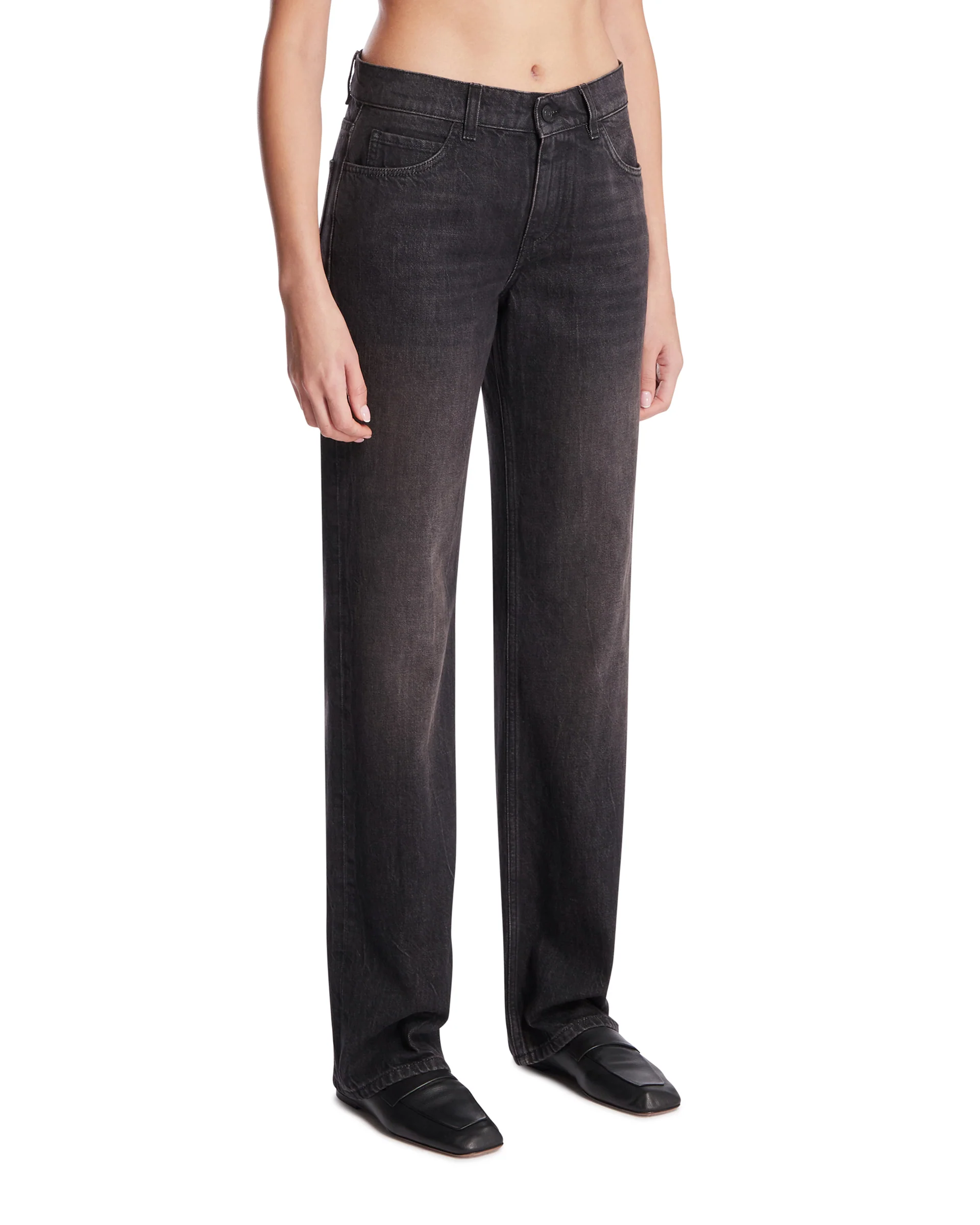 Jeans Carlyl in Cotone Neri - Image 2
