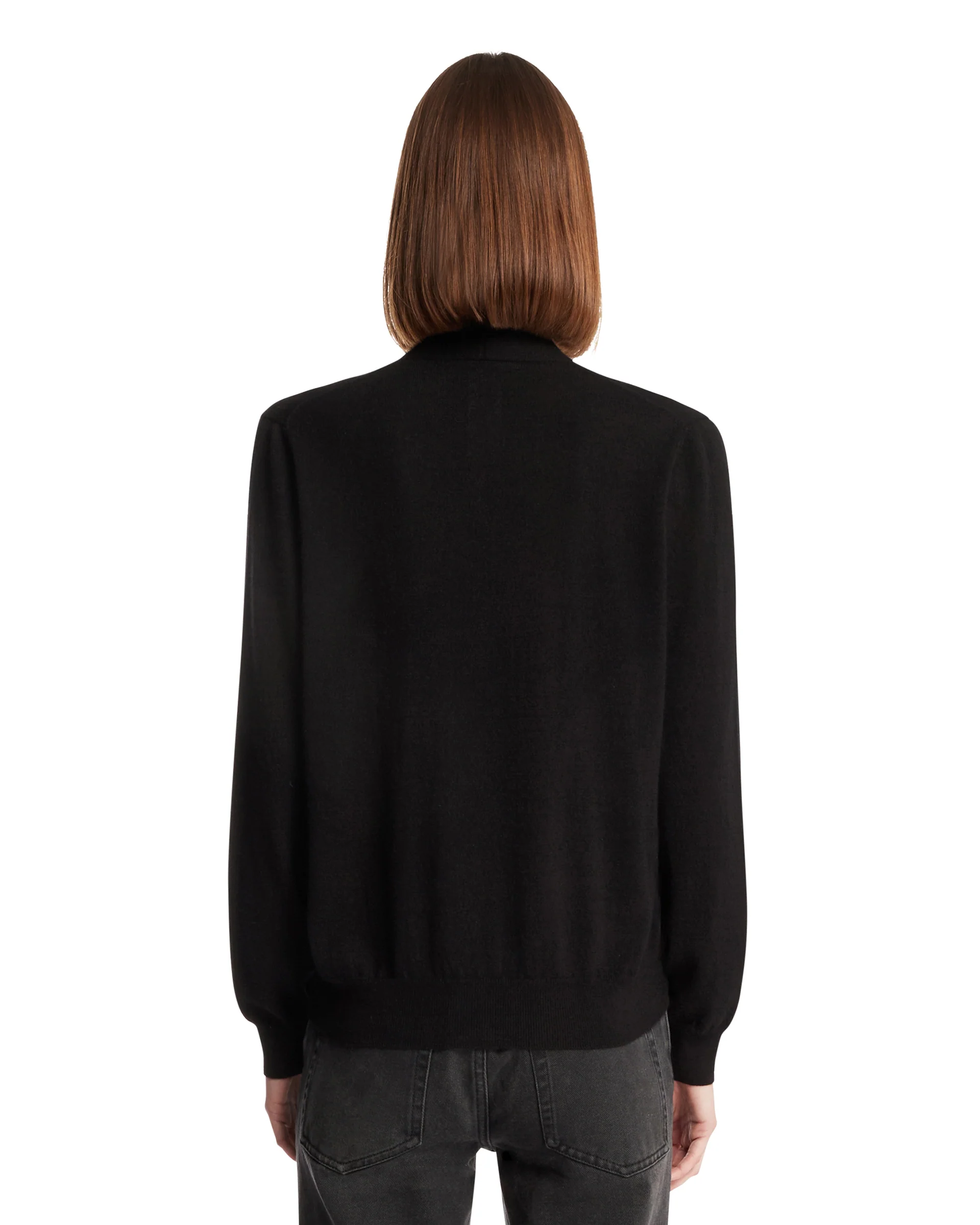 Cardigan In Cashmere Nero - Image 5