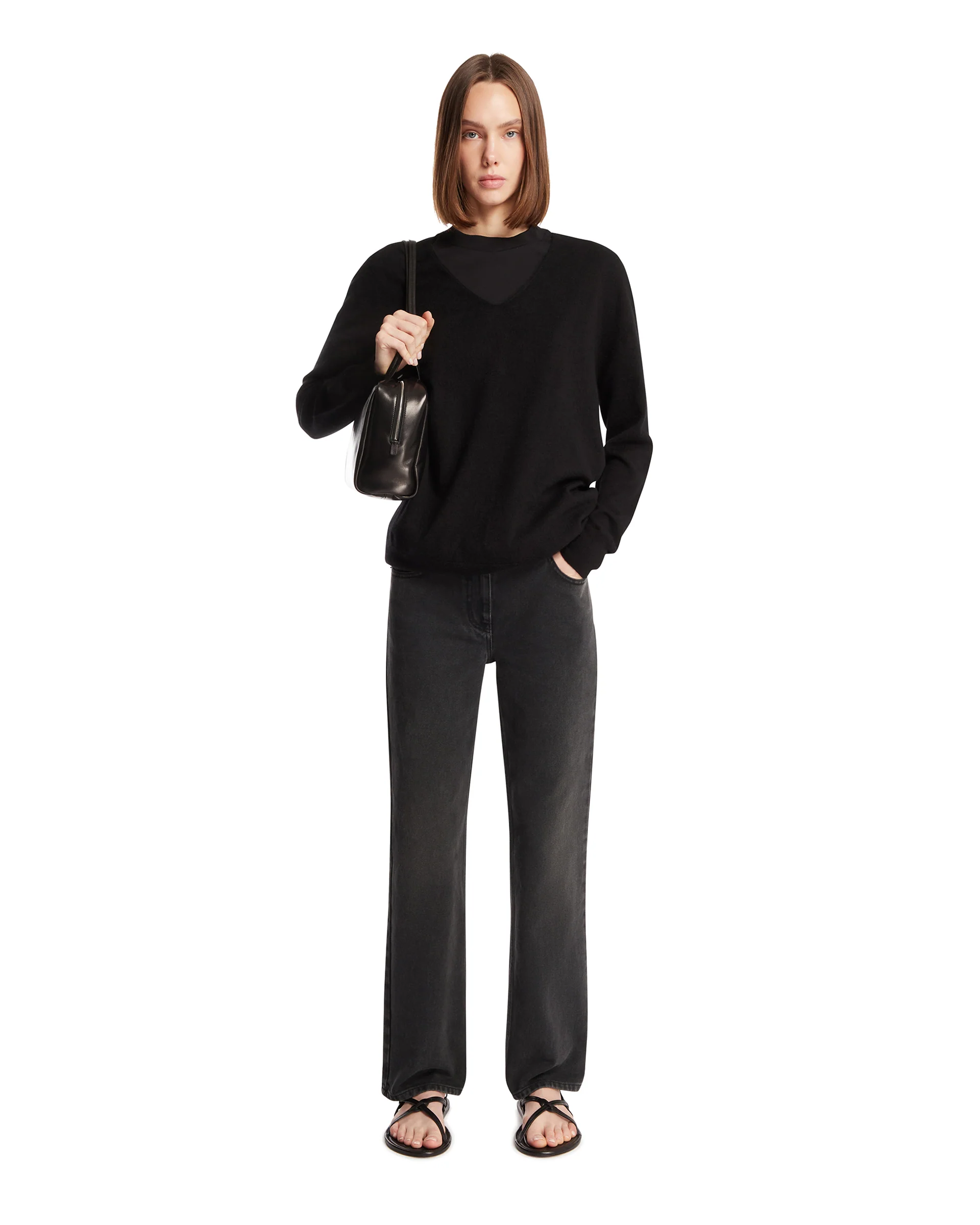 Maglione In Cashmere Nero - Image 3