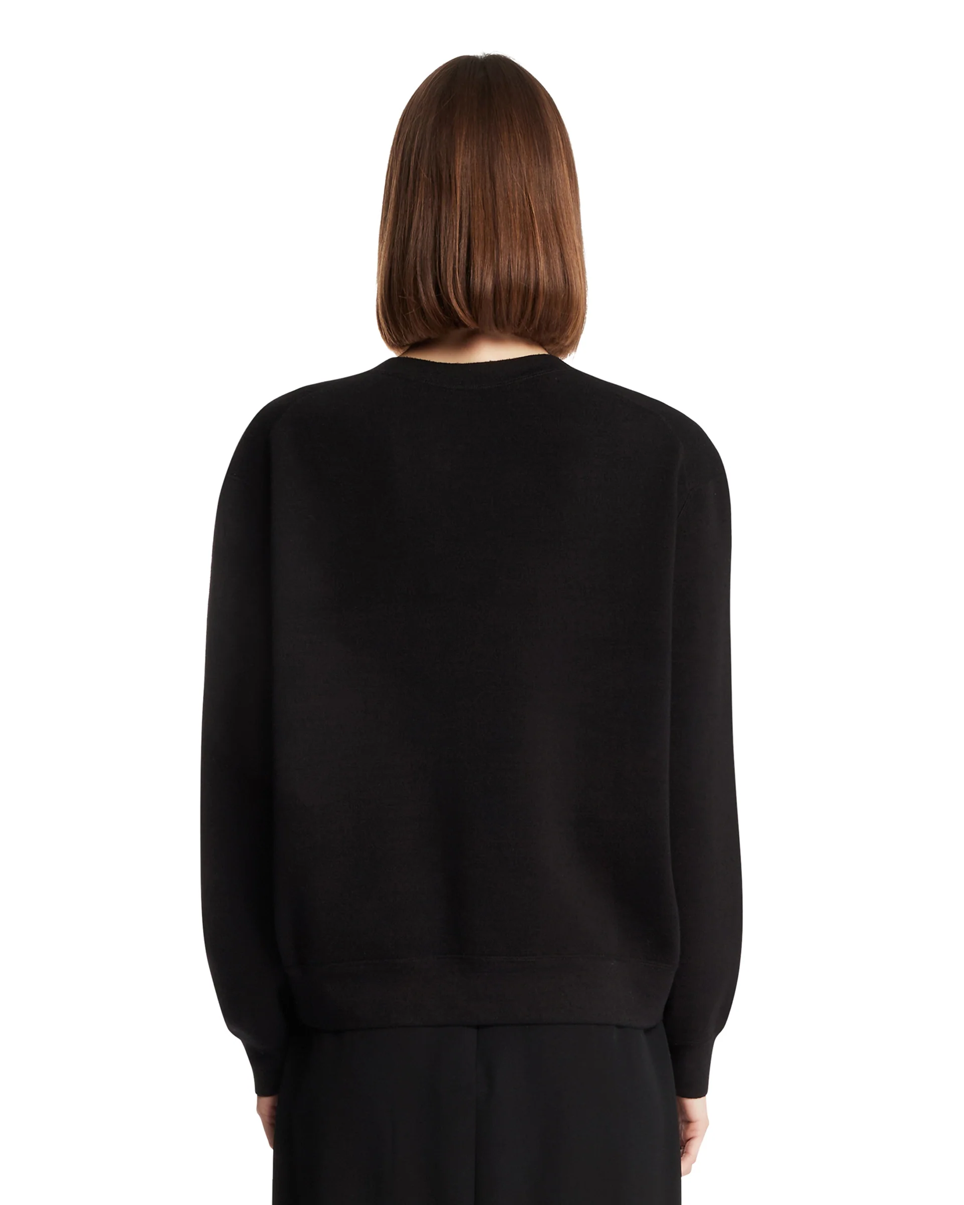 Maglione In Cotone E Seta Nero - Image 5