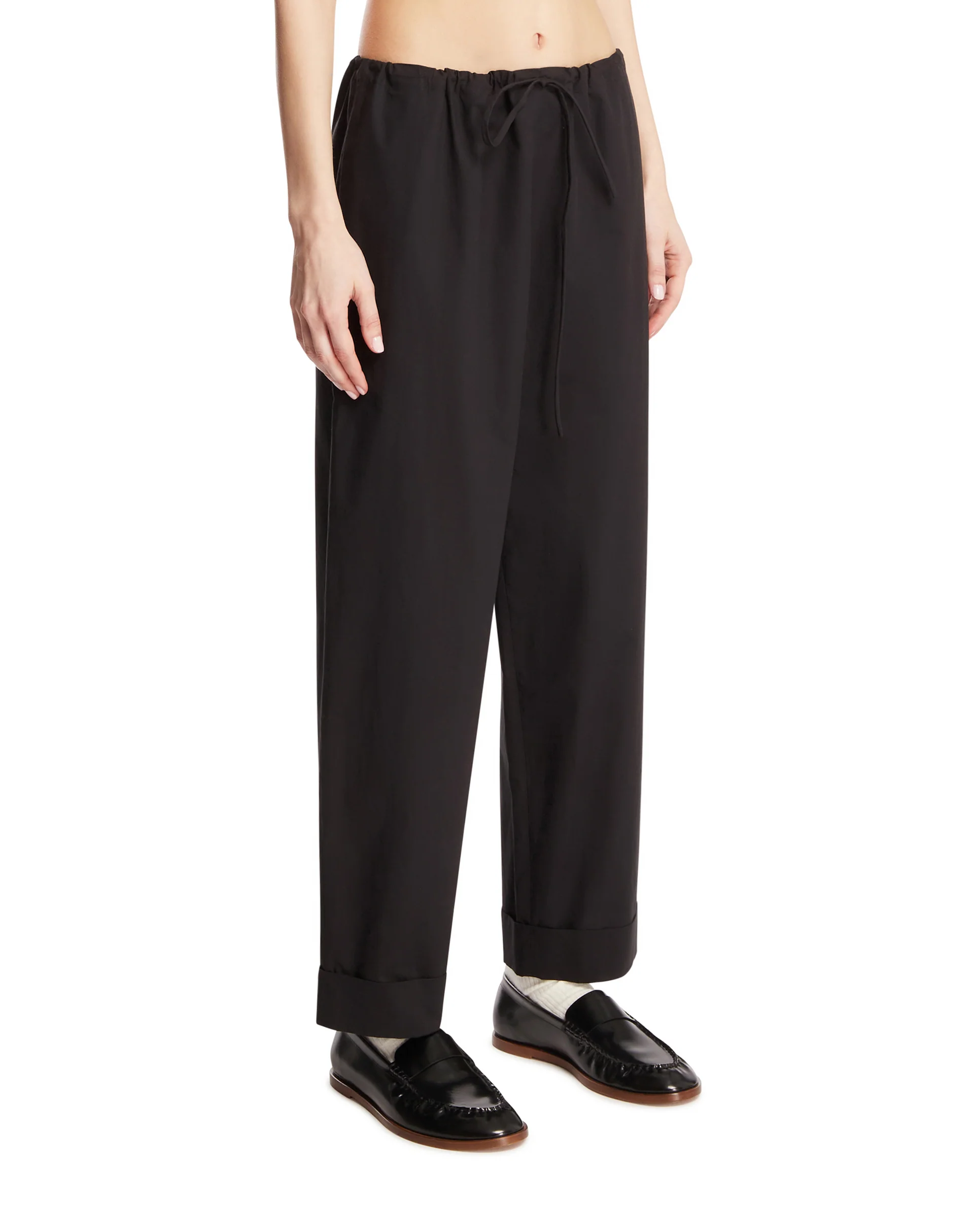 Pantaloni Delano In Cotone Neri - Image 2
