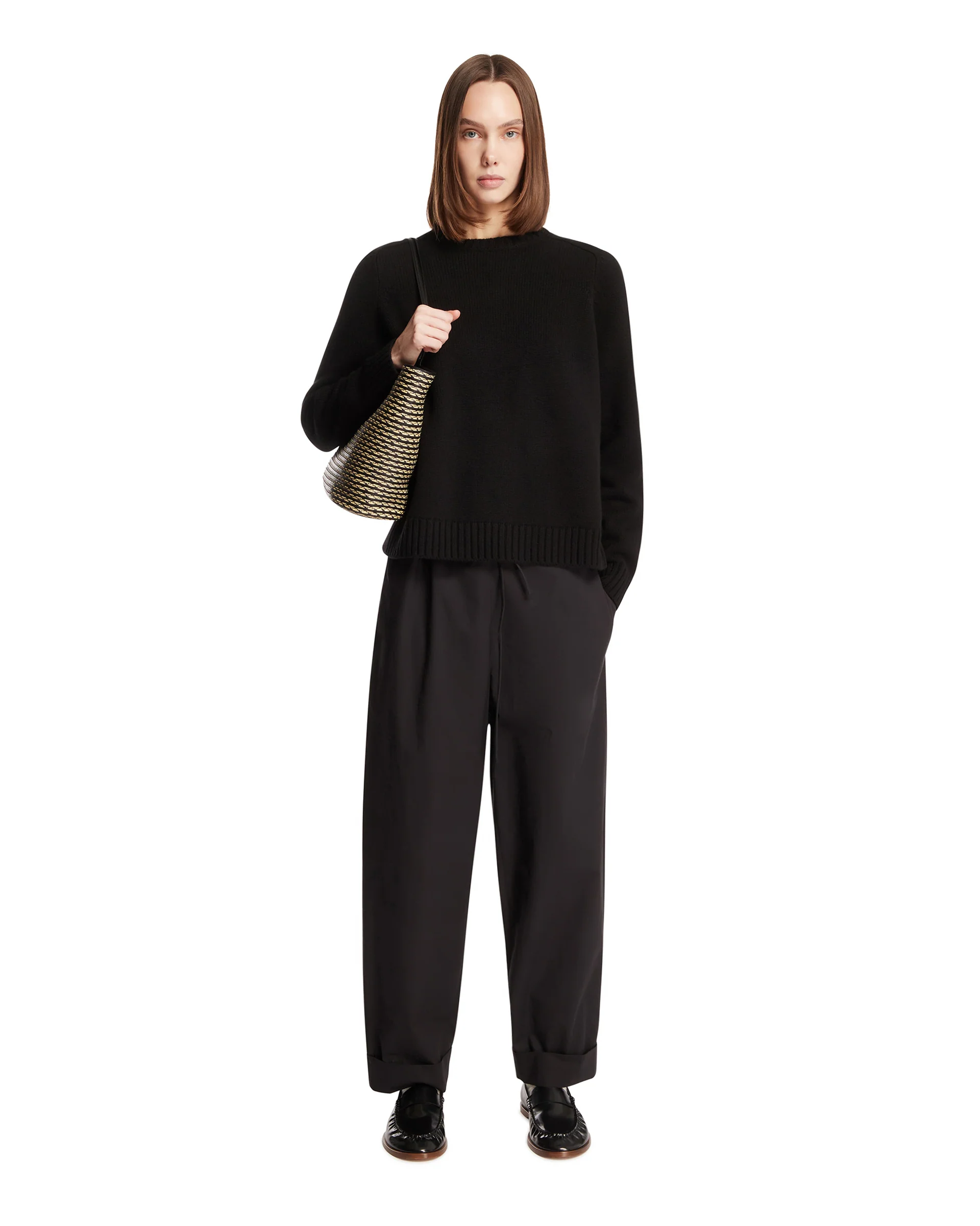 Pantaloni Delano In Cotone Neri - Image 3