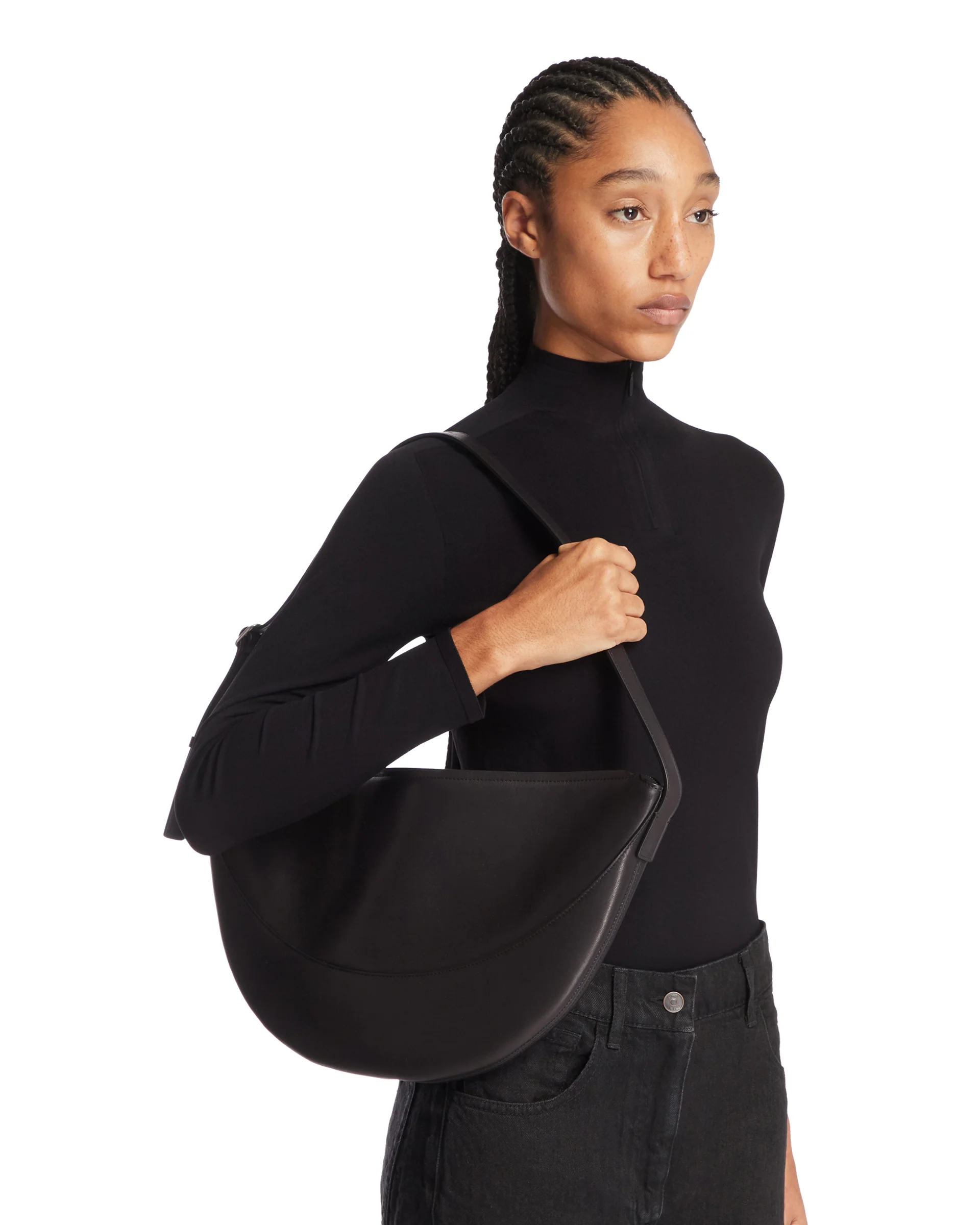 Borsa in Pelle Jouve Nera - Image 3