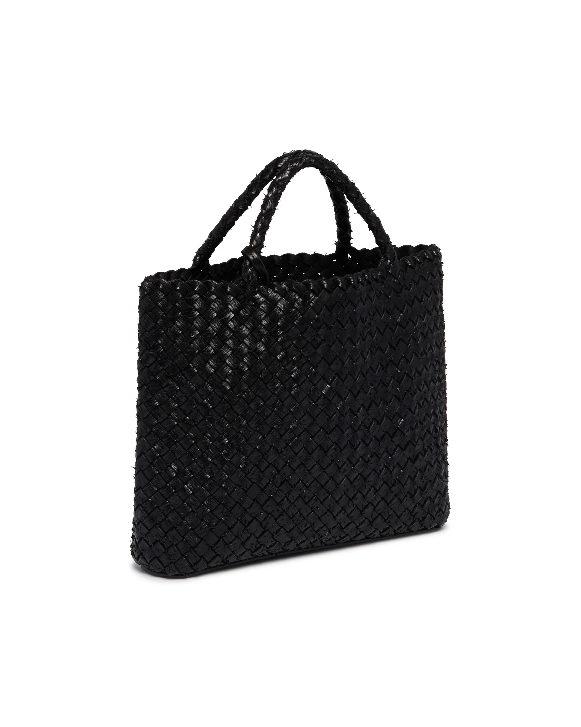 Borsa Ambra in Pelle Nera - Image 3