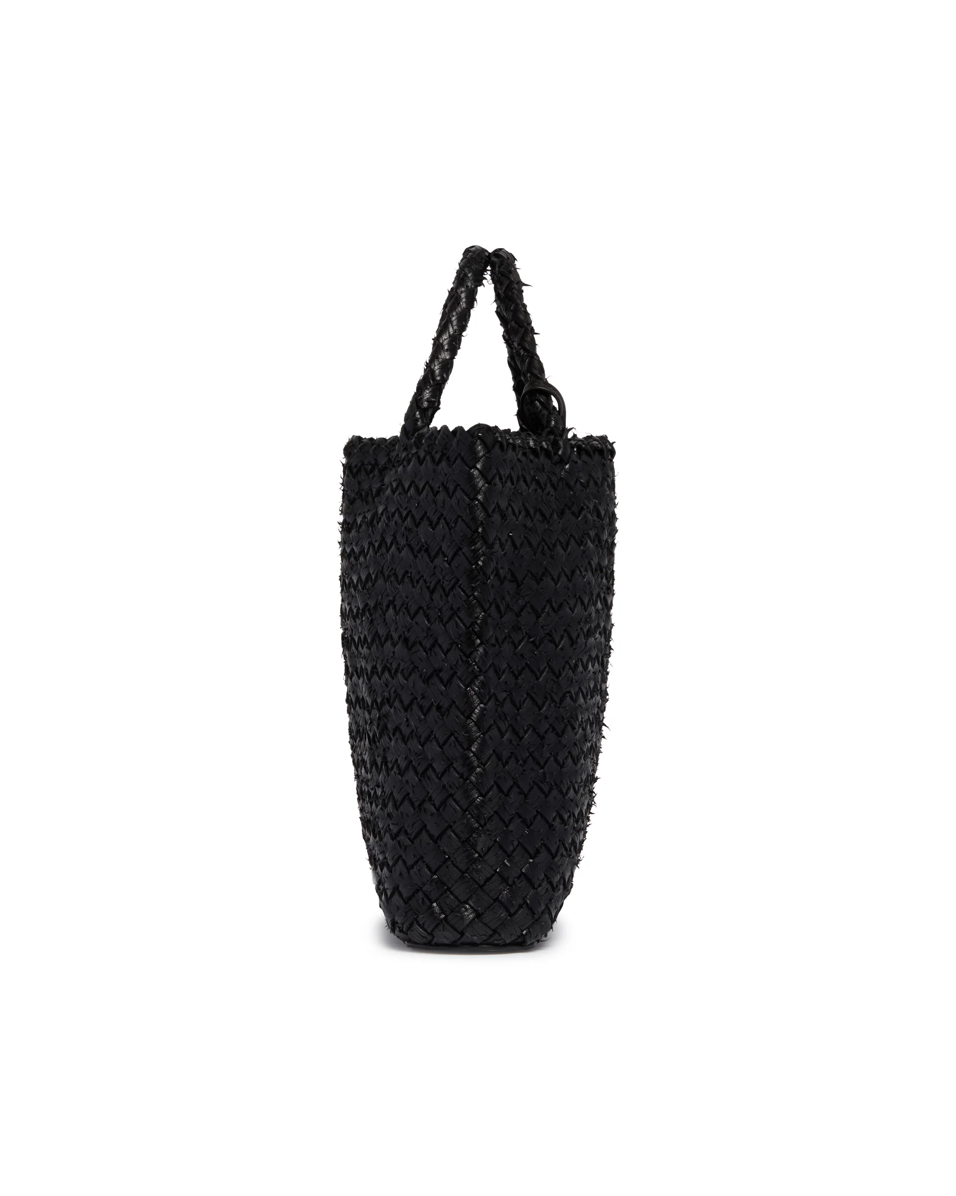 Borsa Ambra in Pelle Nera - Image 6