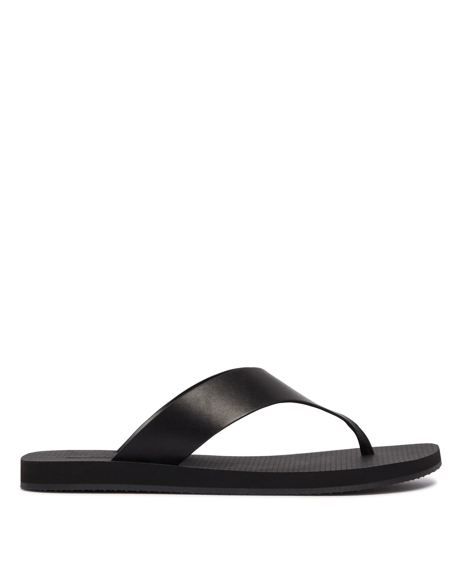 Sandali Infradito In Pelle Neri
