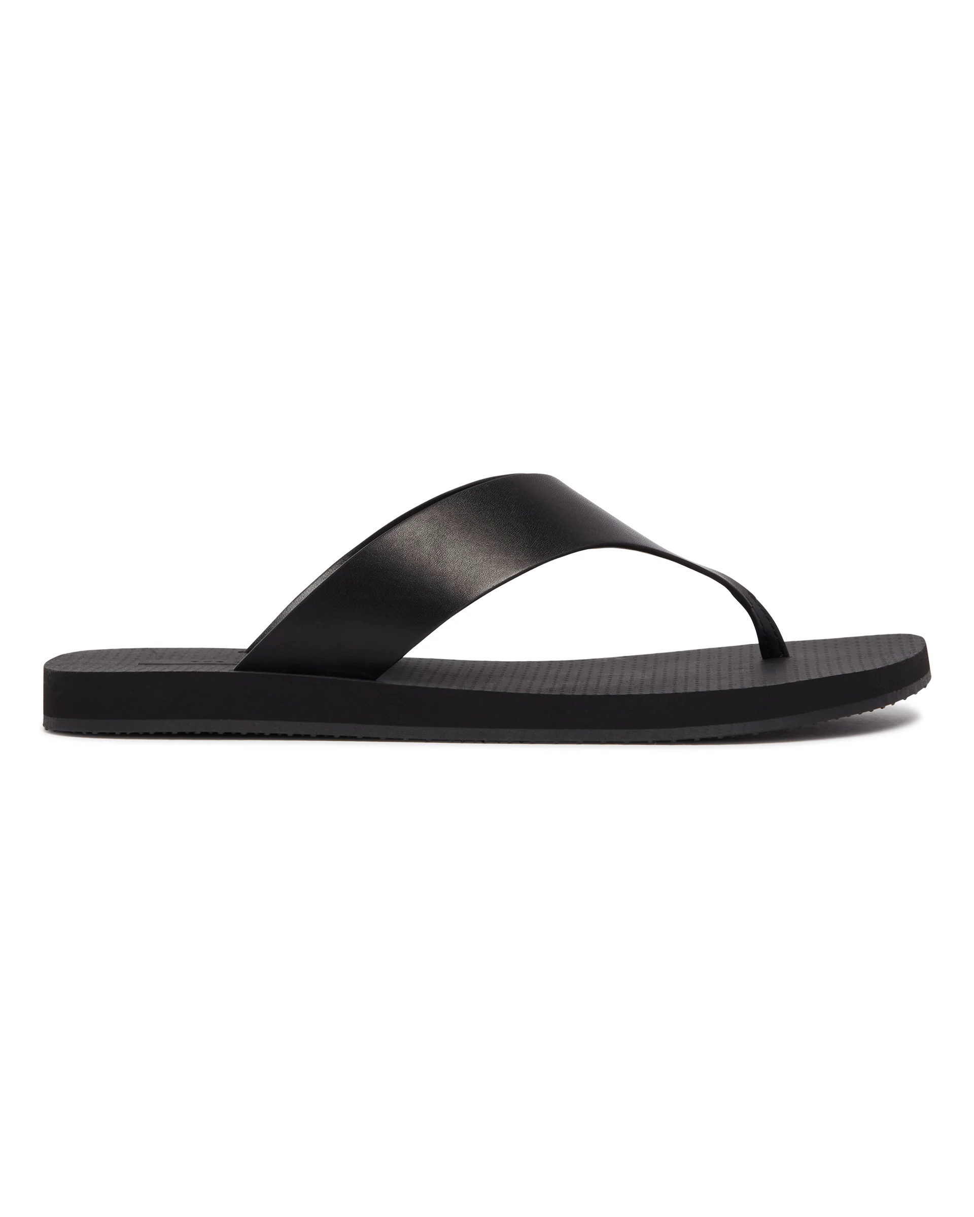Sandali Infradito In Pelle Neri - Image 2