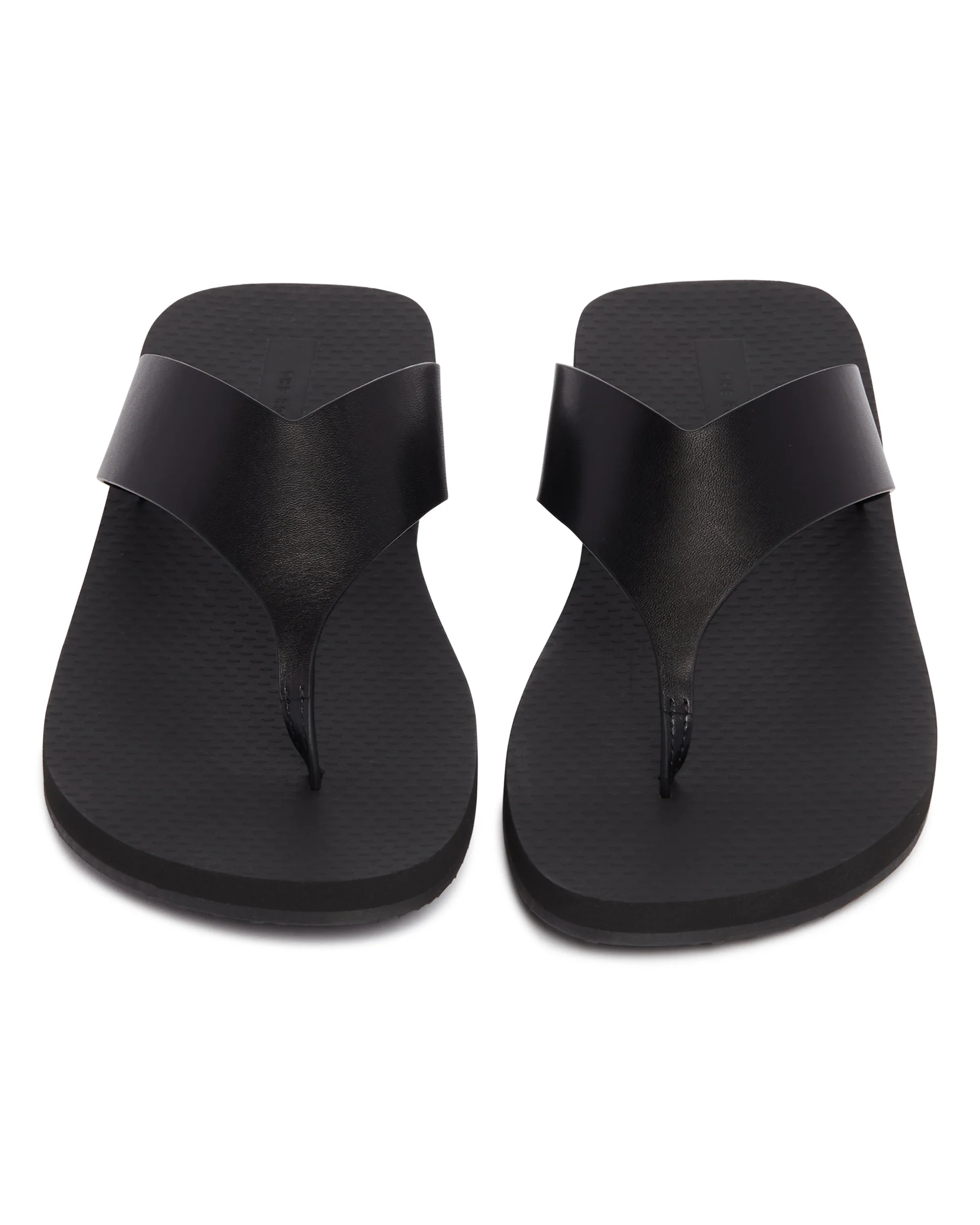 Sandali Infradito In Pelle Neri - Image 4