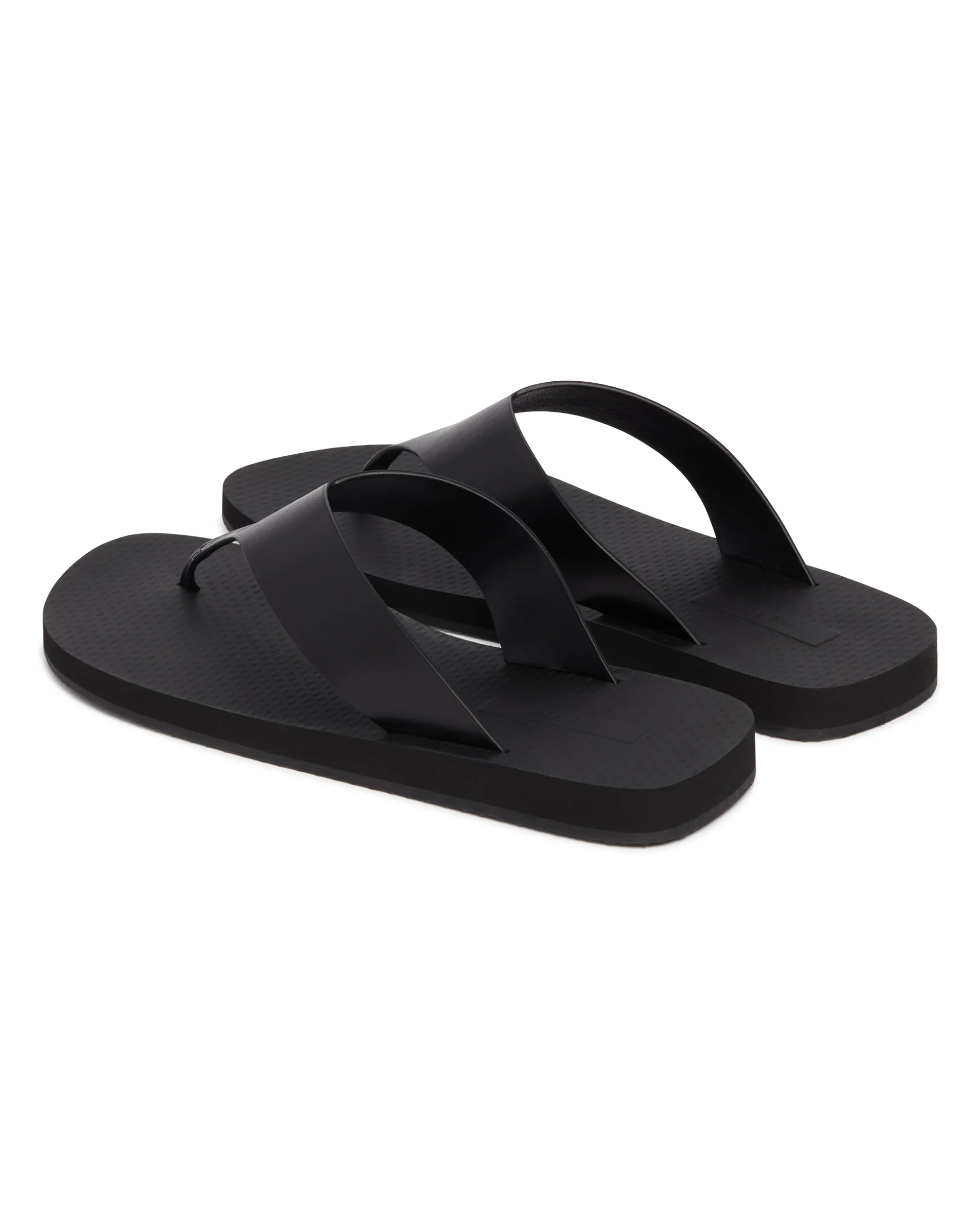 Sandali Infradito In Pelle Neri - Image 5