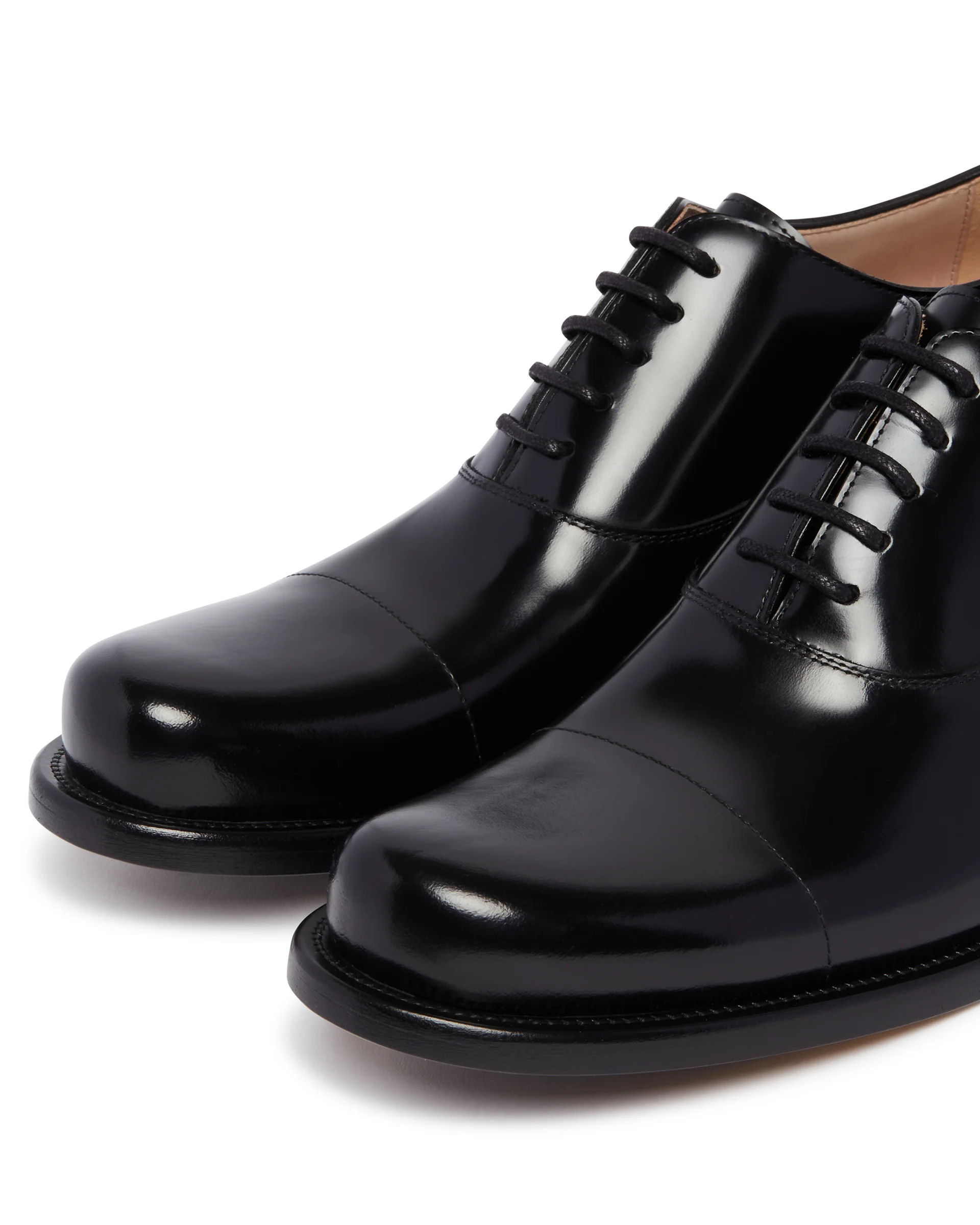 Scarpe Stringate In Pelle Nere - Image 6
