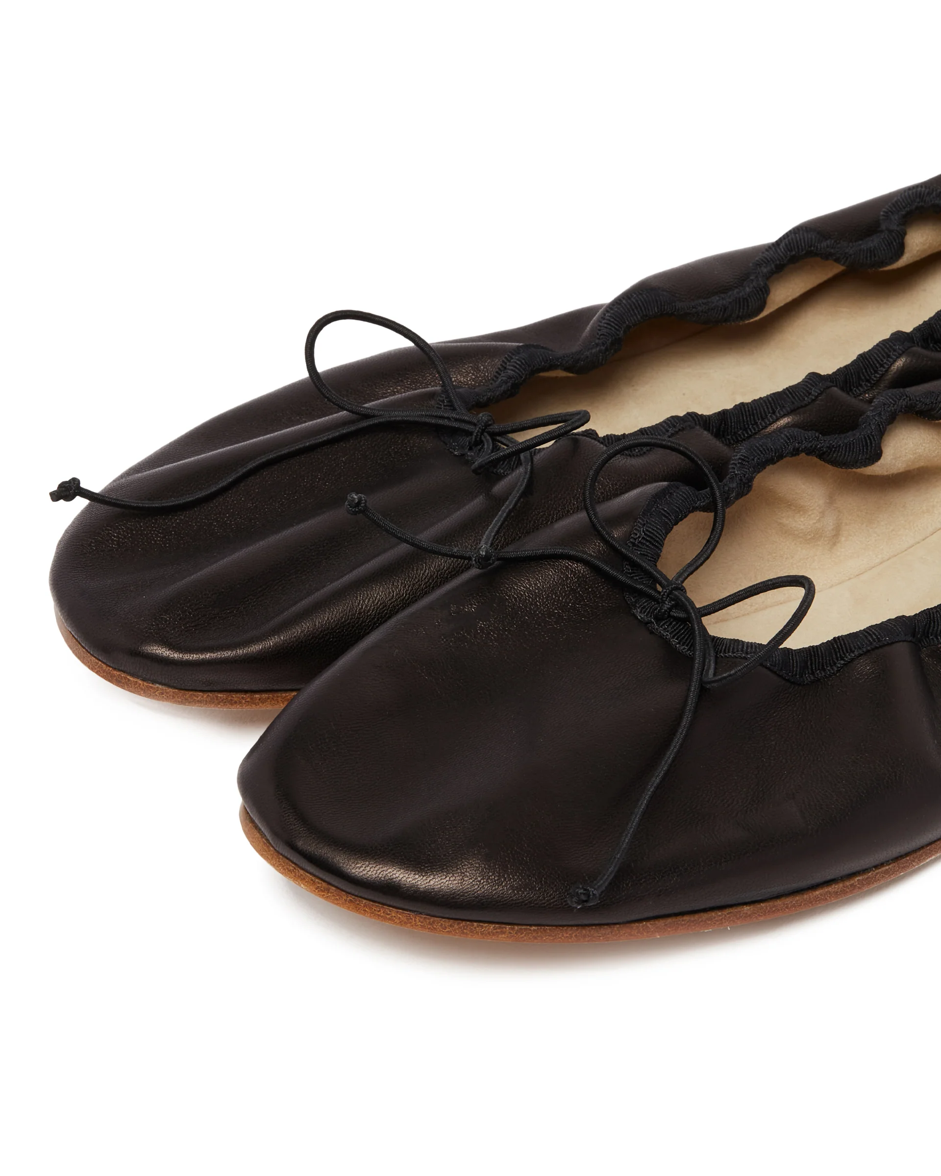 Ballerine Stondate in Pelle Nere - Image 6