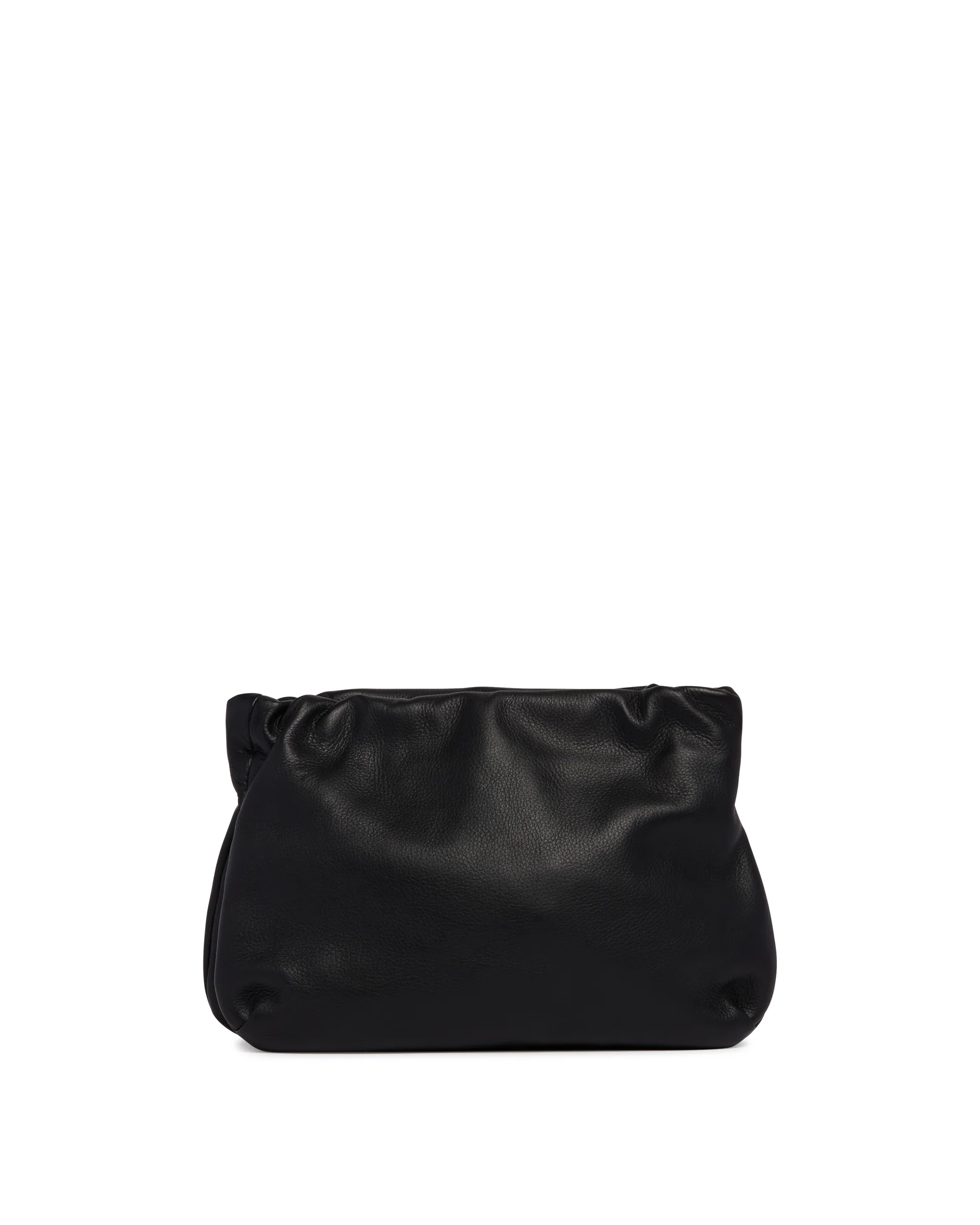 Clutch Bourse Media In Pelle Nera