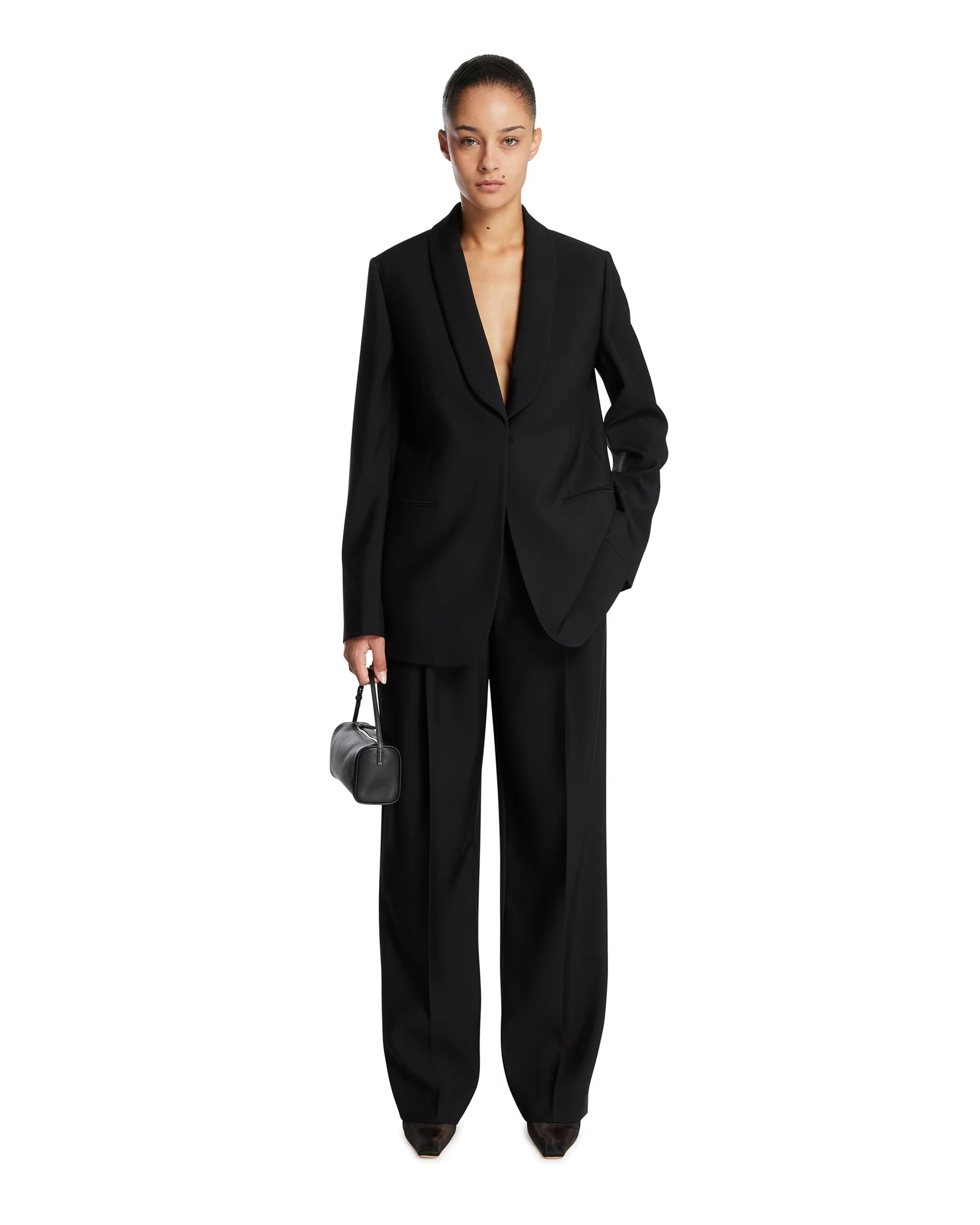 Pantaloni in Lana Mikkela Neri - Image 3