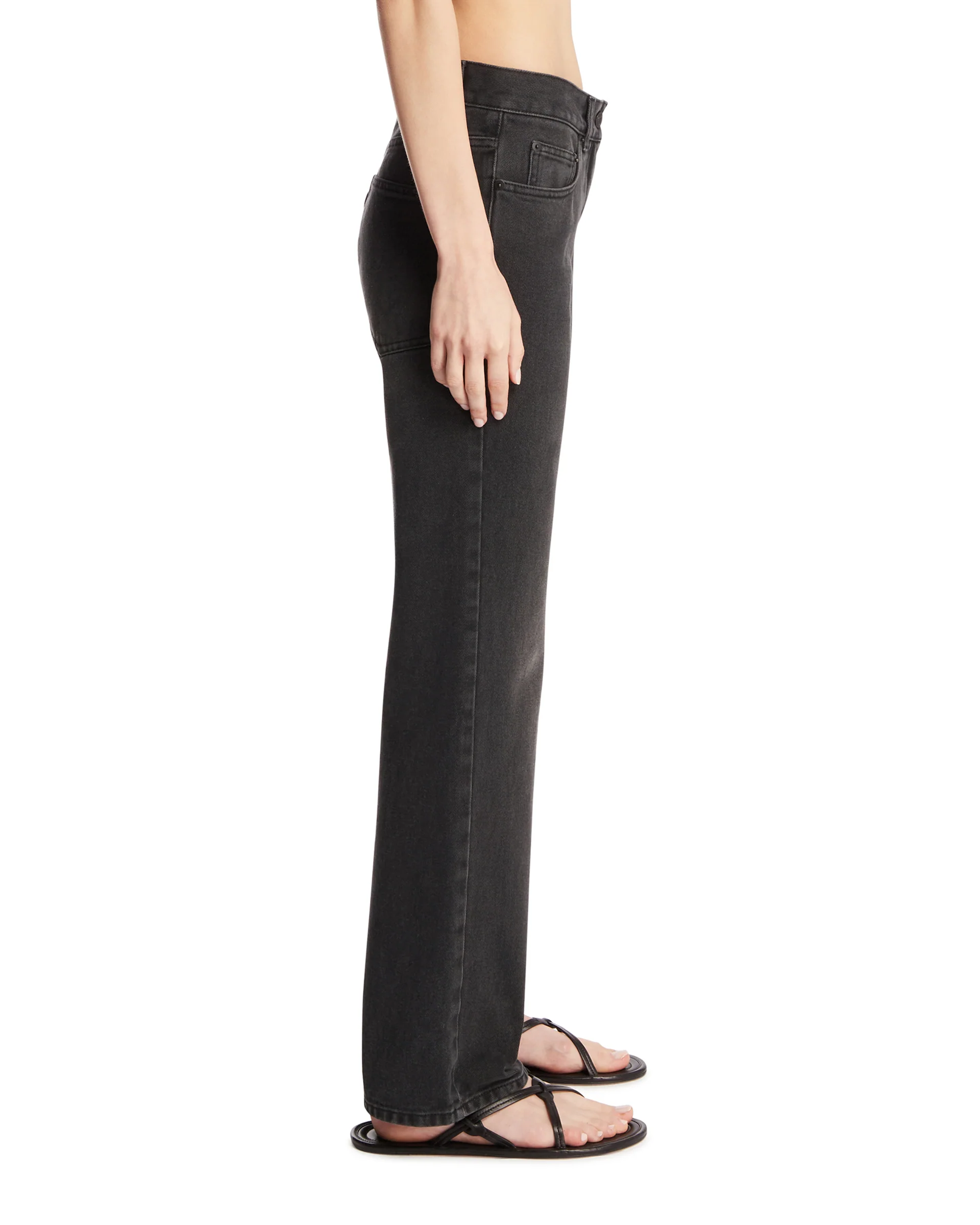 Jeans A Gamba Dritta Neri - Image 4