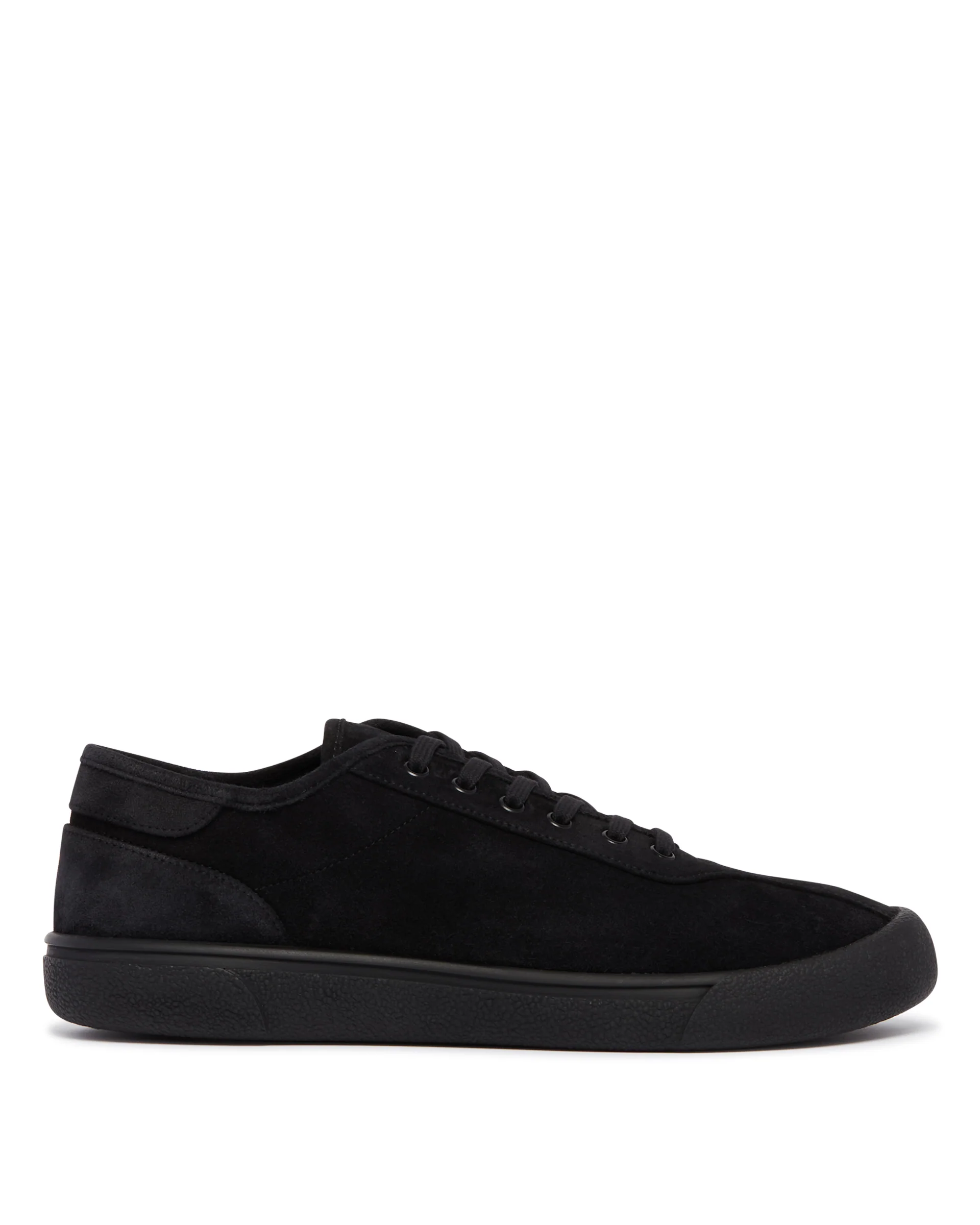 Sneakers In Suede Nere