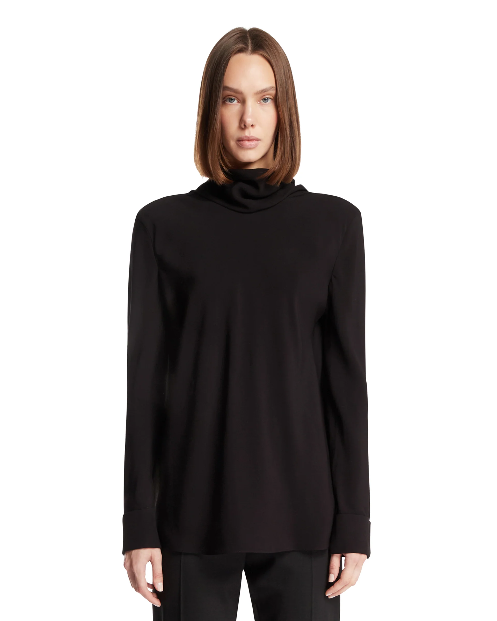 Top In Viscosa Nero