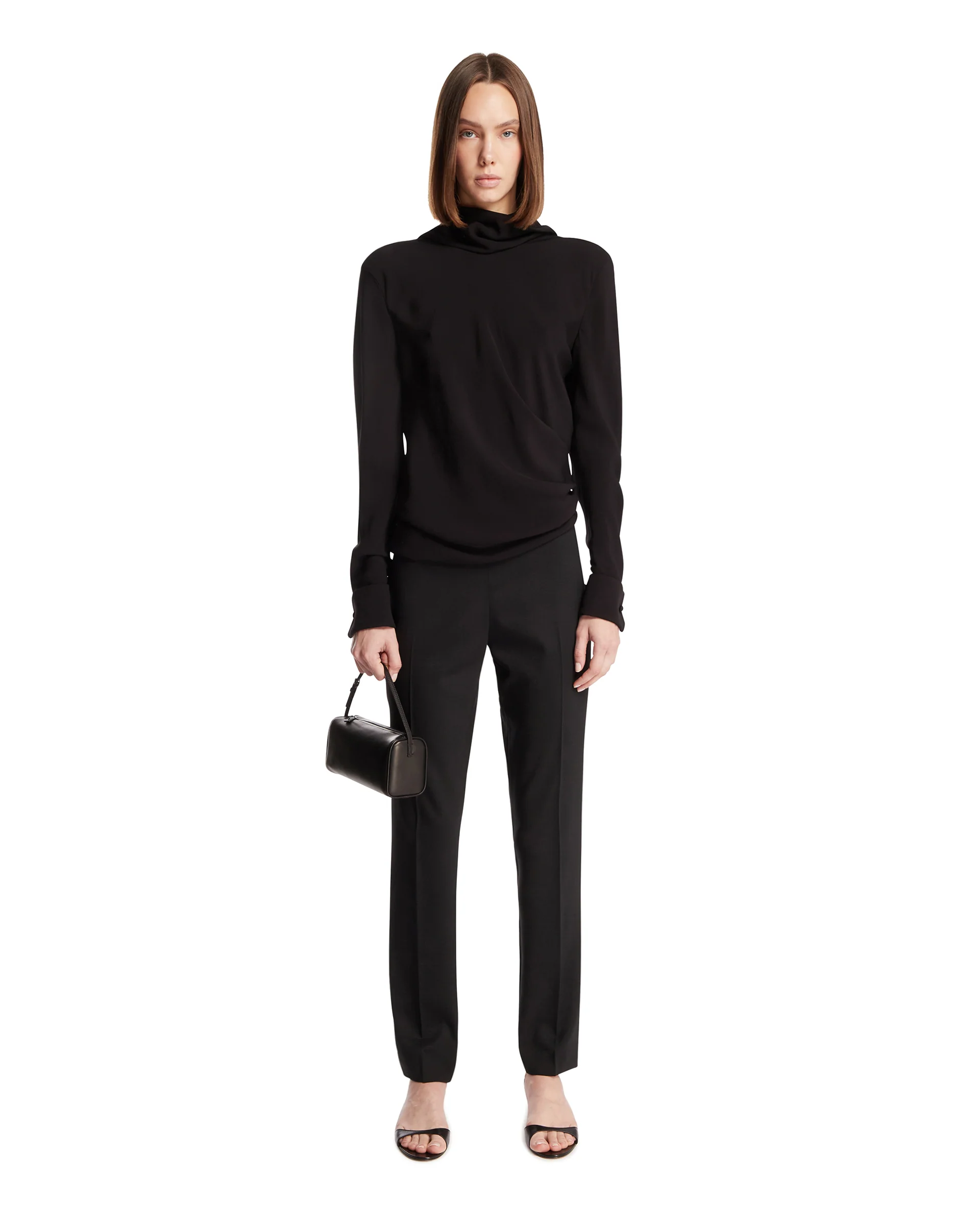 Pantaloni In Lana Neri - Image 3