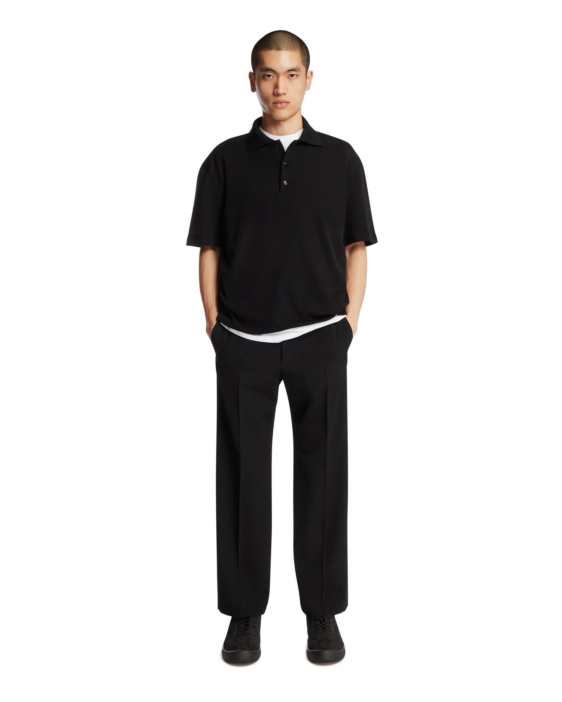 Pantaloni In Lana Neri - Image 3