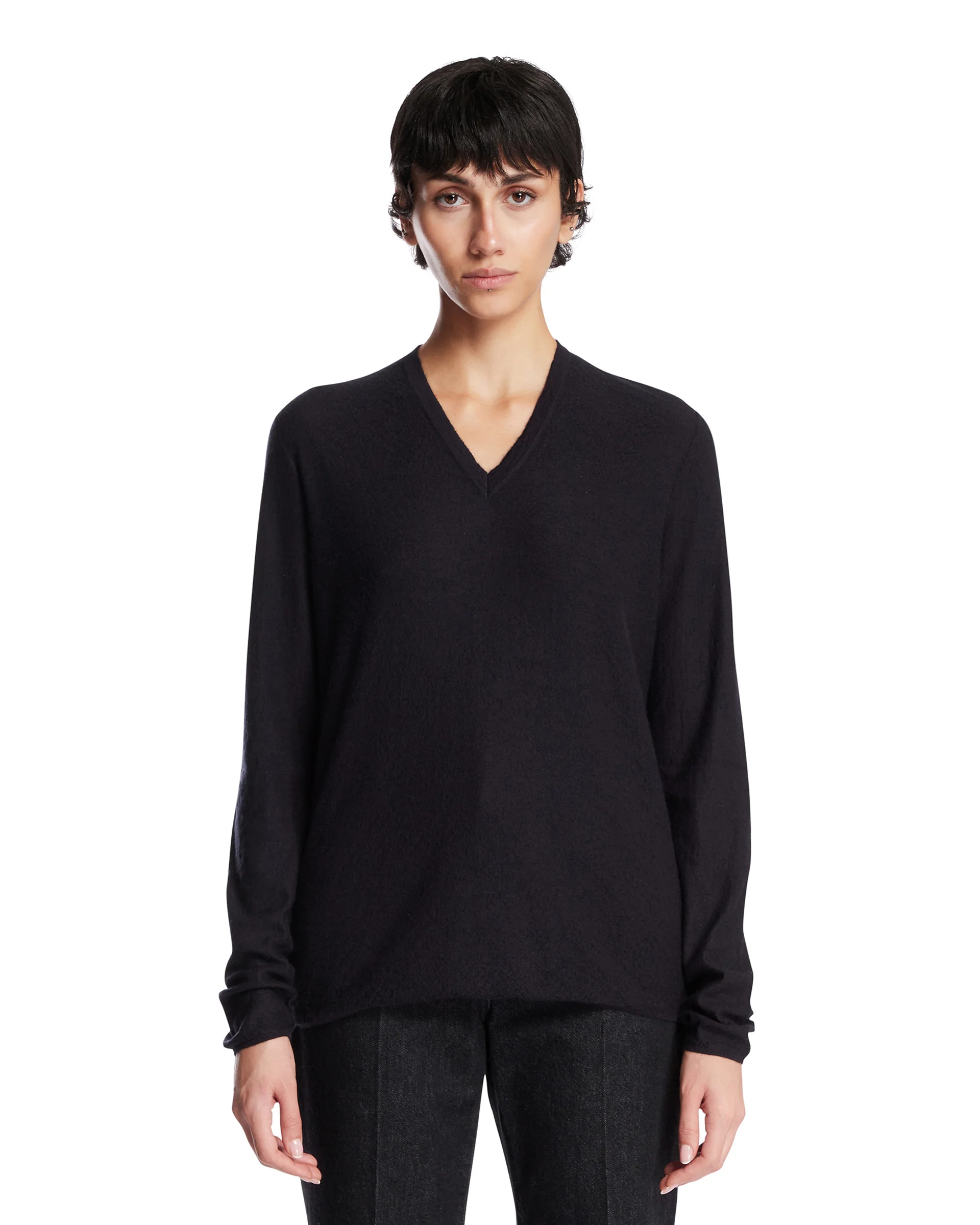 Maglione In Cashmere Blu