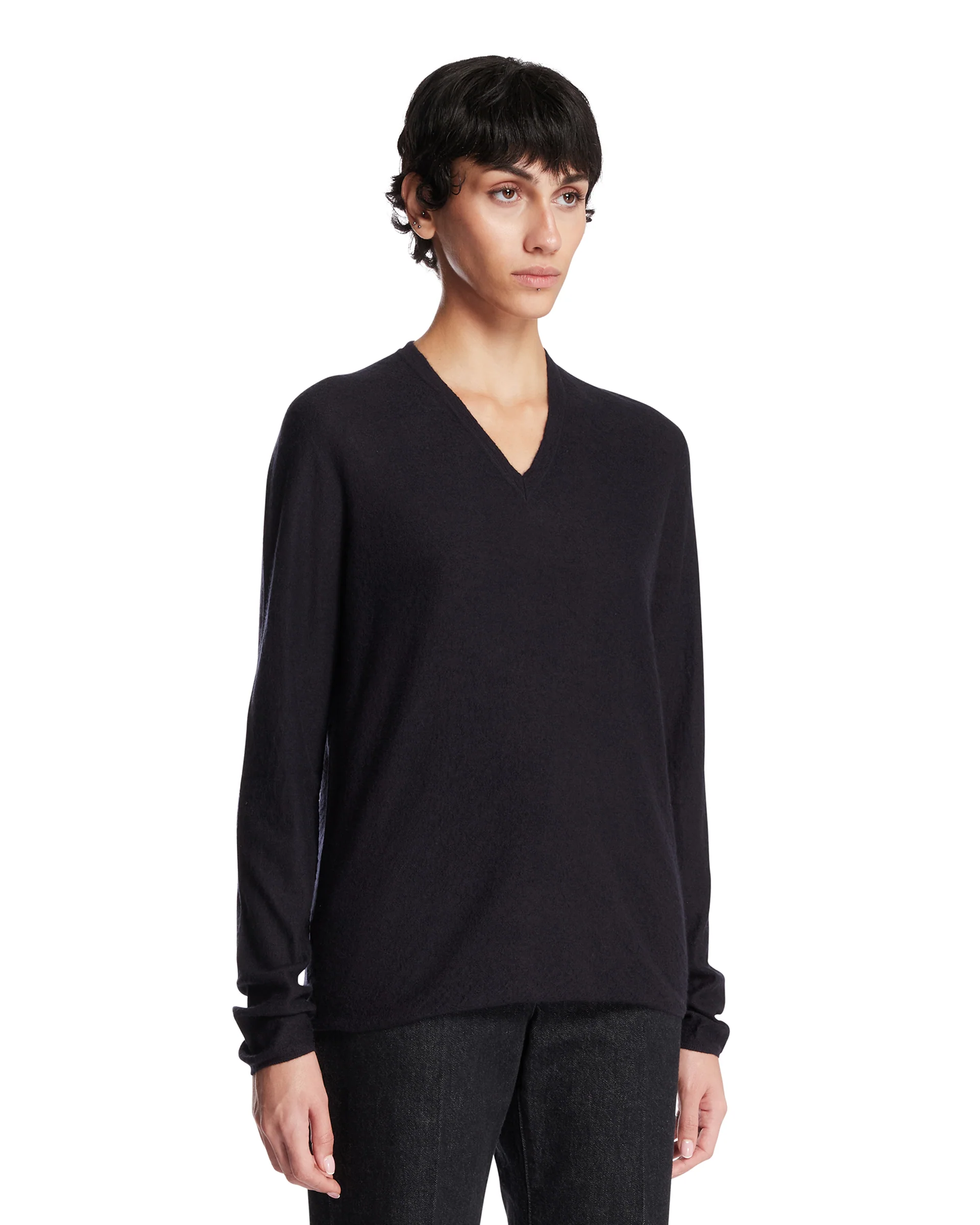 Maglione In Cashmere Blu - Image 2