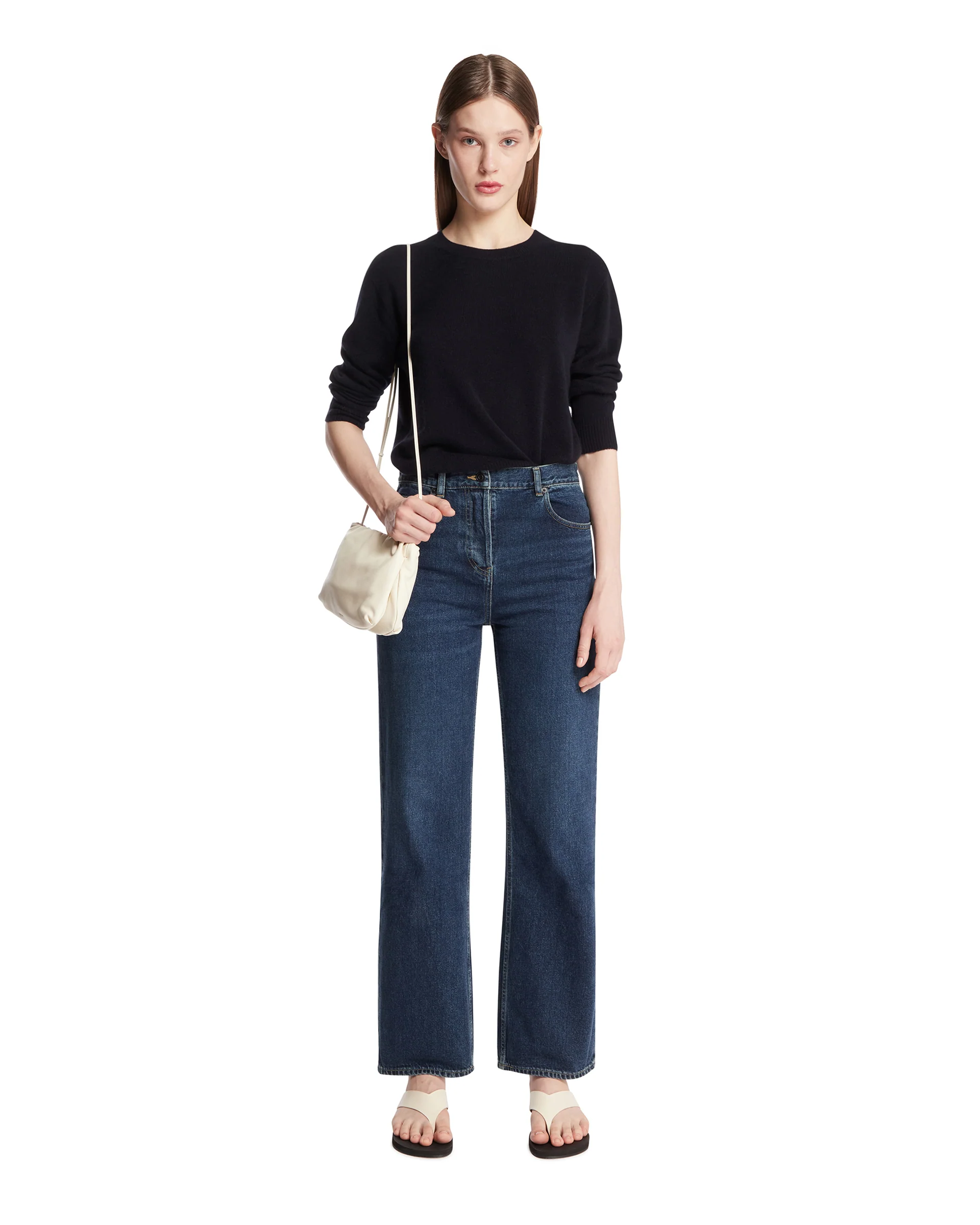 Maglione In Cashmere Blu - Image 3
