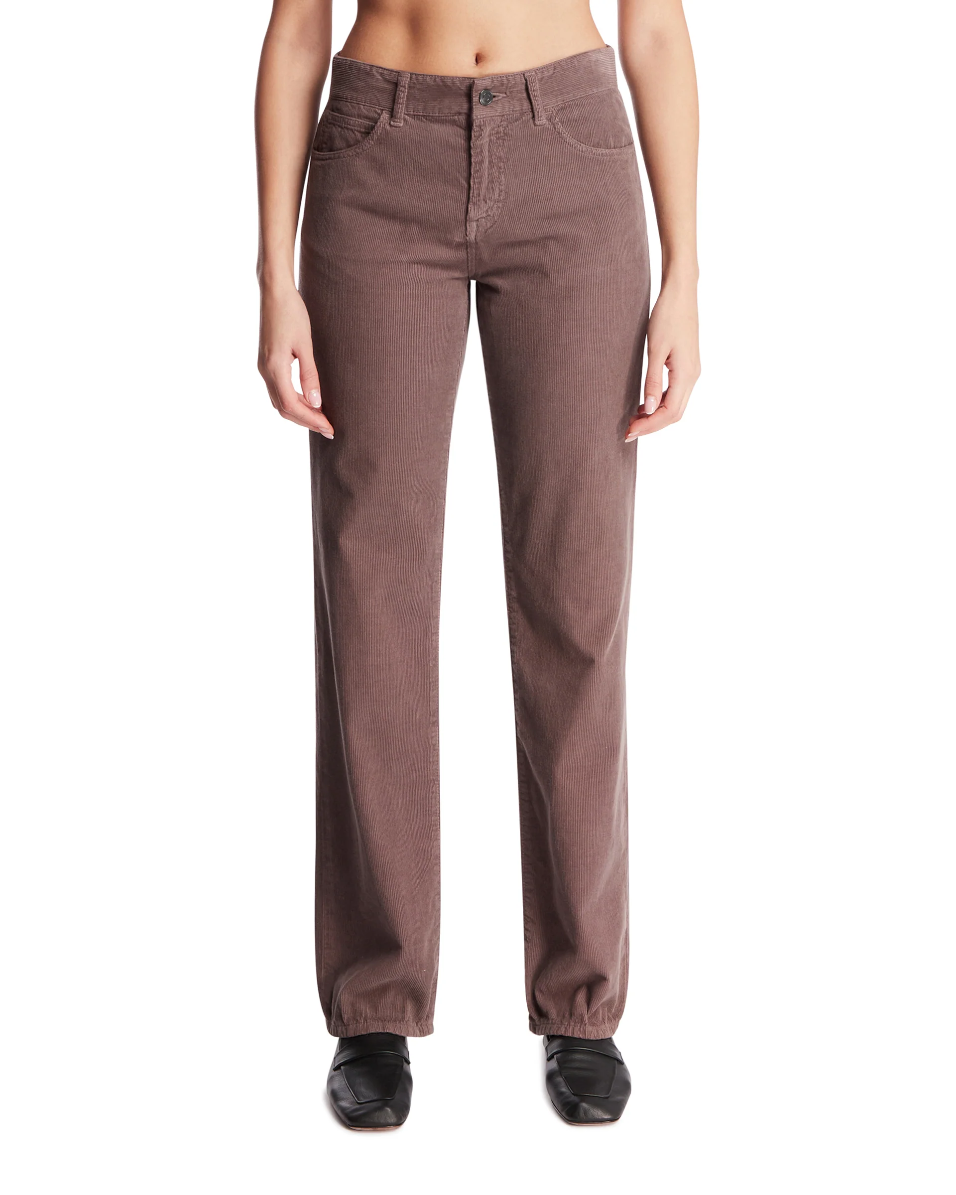 Pantaloni Carlyl in Cotone Marroni