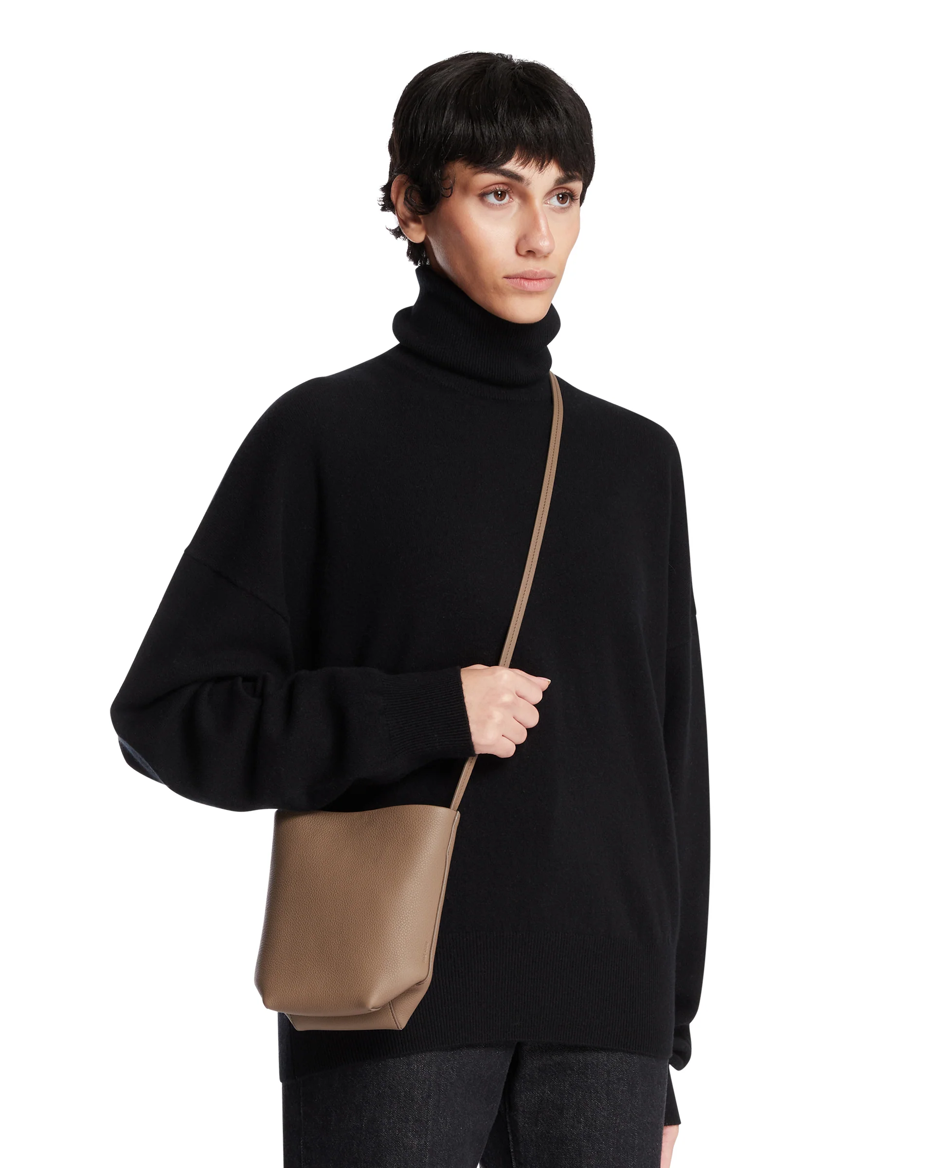 Borsa A Tracolla In Pelle Marrone - Image 3