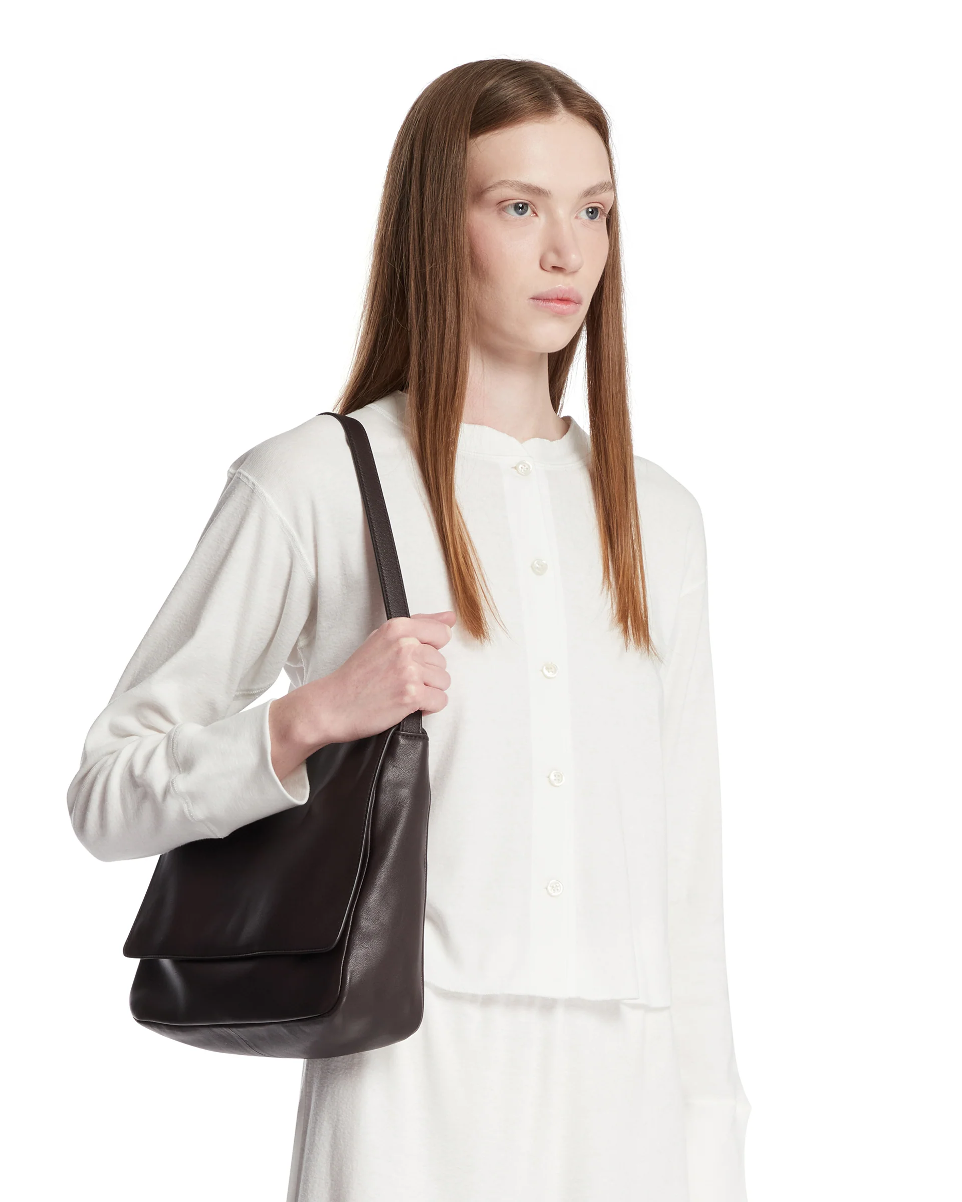 Borsa Nan In Pelle Marrone - Image 3