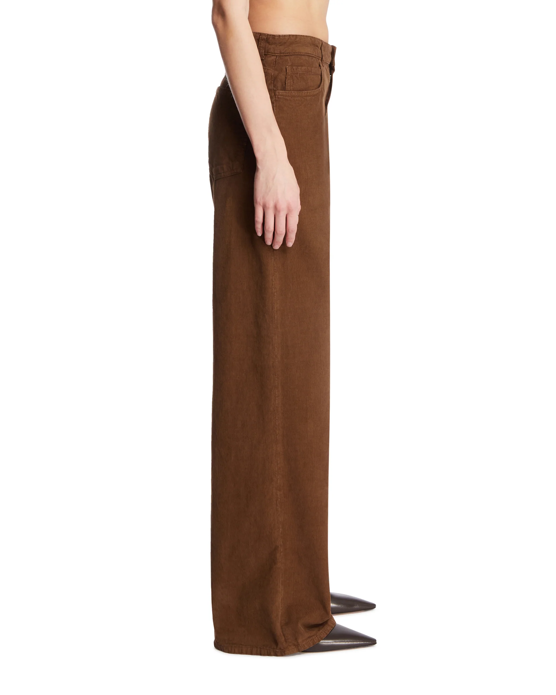 Pantaloni A Costine Marroni - Image 4