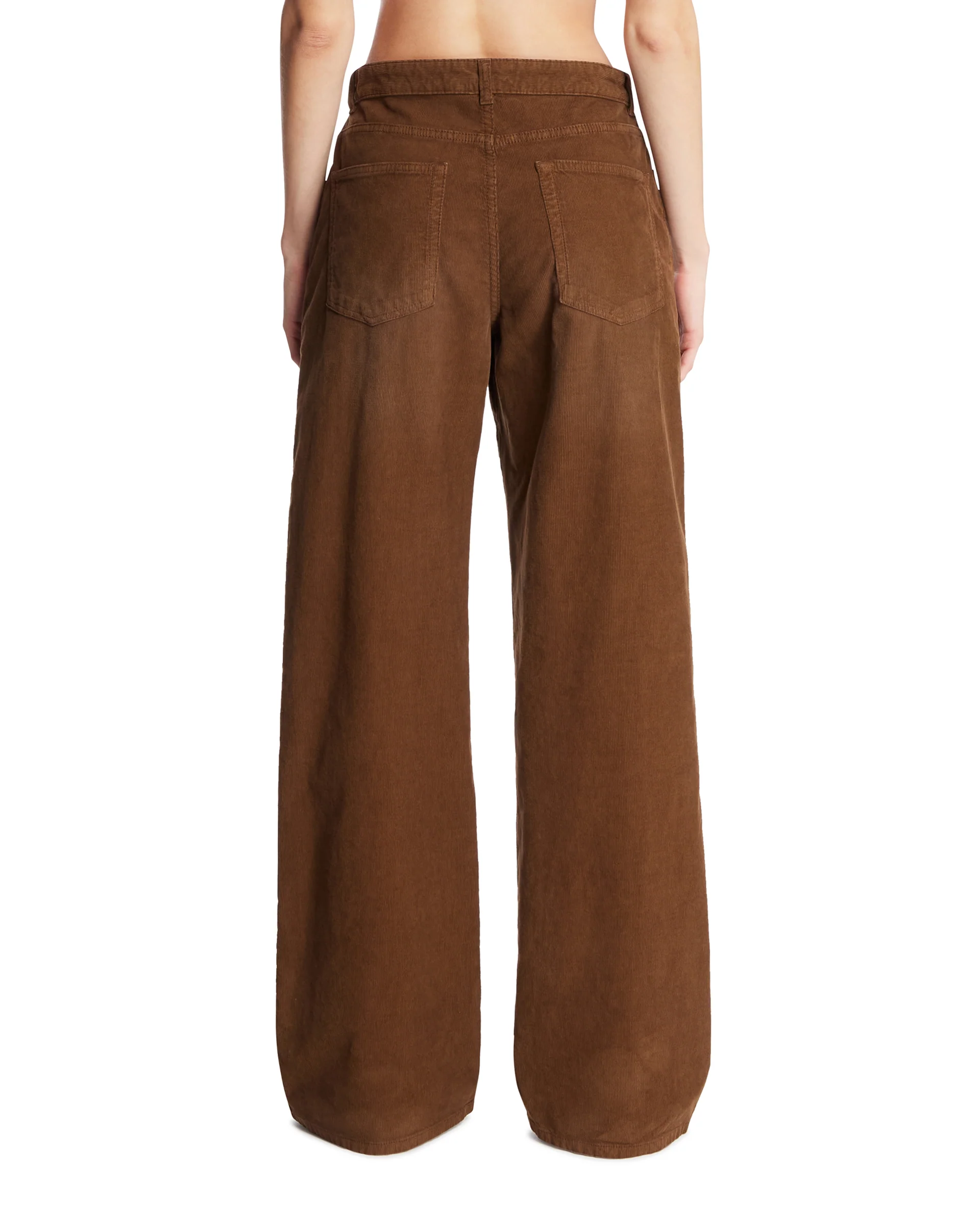 Pantaloni A Costine Marroni - Image 5