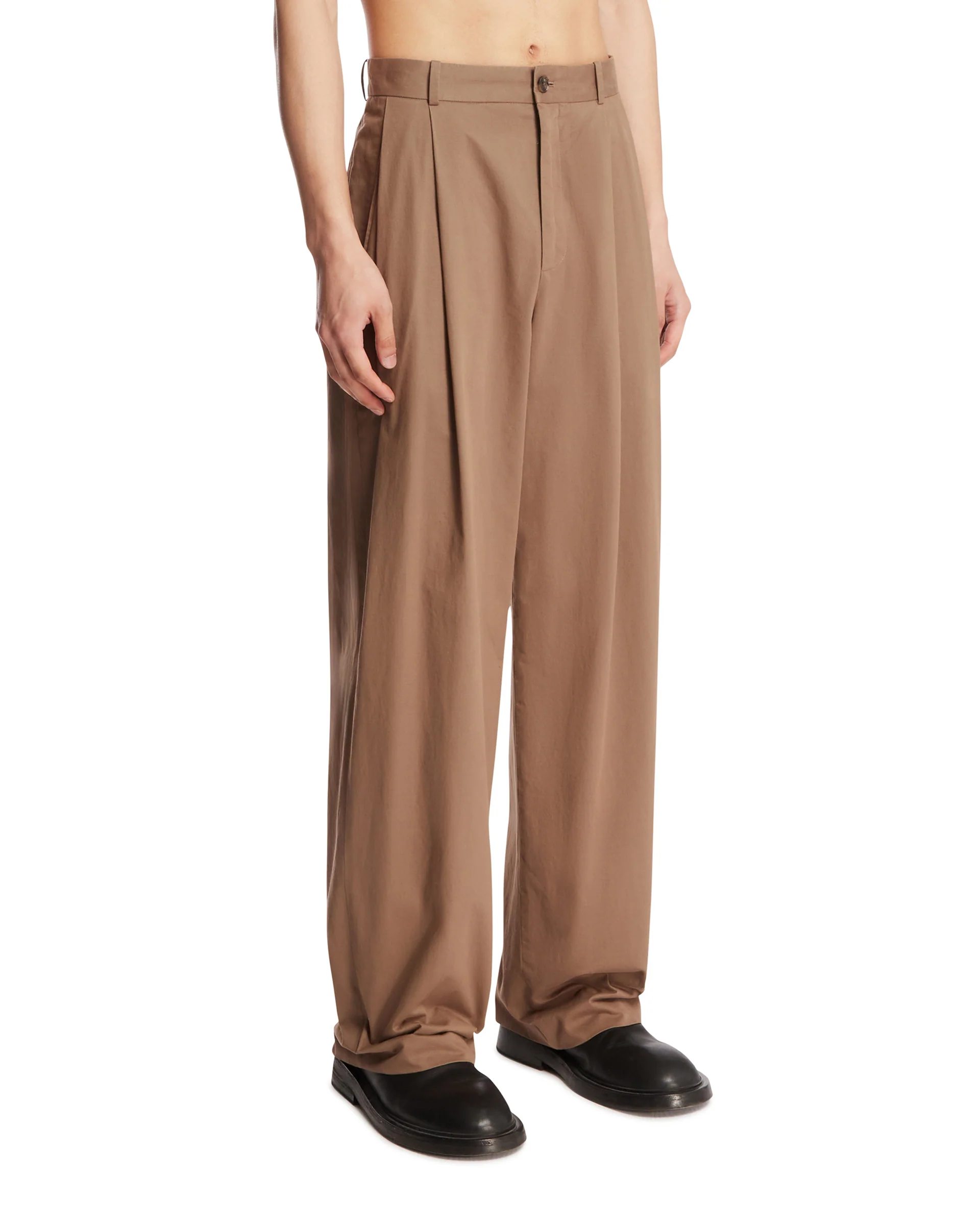 Pantaloni Tibor In Cotone Marroni - Image 2