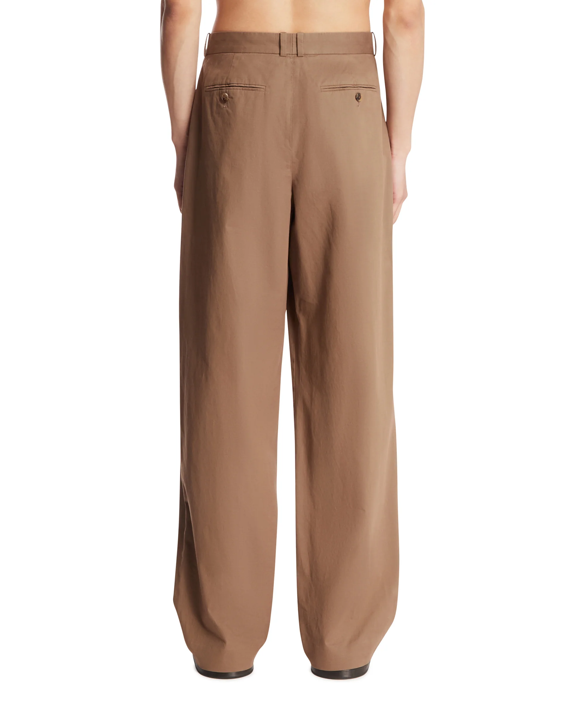 Pantaloni Tibor In Cotone Marroni - Image 5