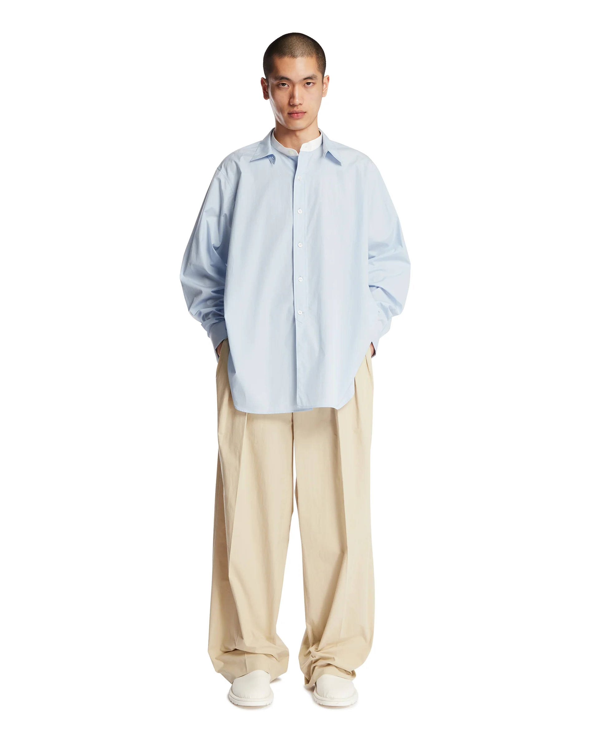 Camicia Melchior In Cotone Azzurra - Image 3