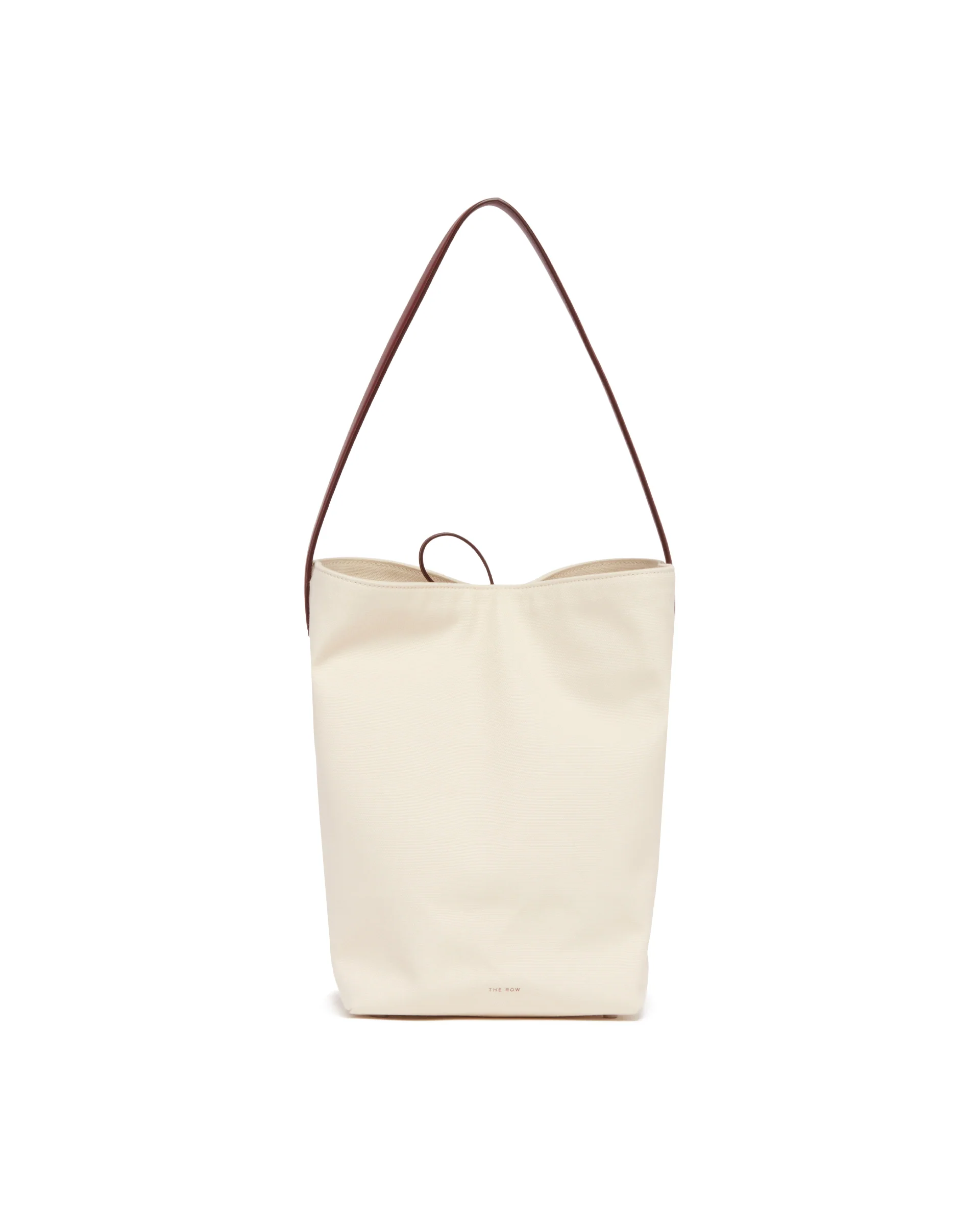 Borsa Media N/S Park Tote Bianca e Burgundy - Image 6