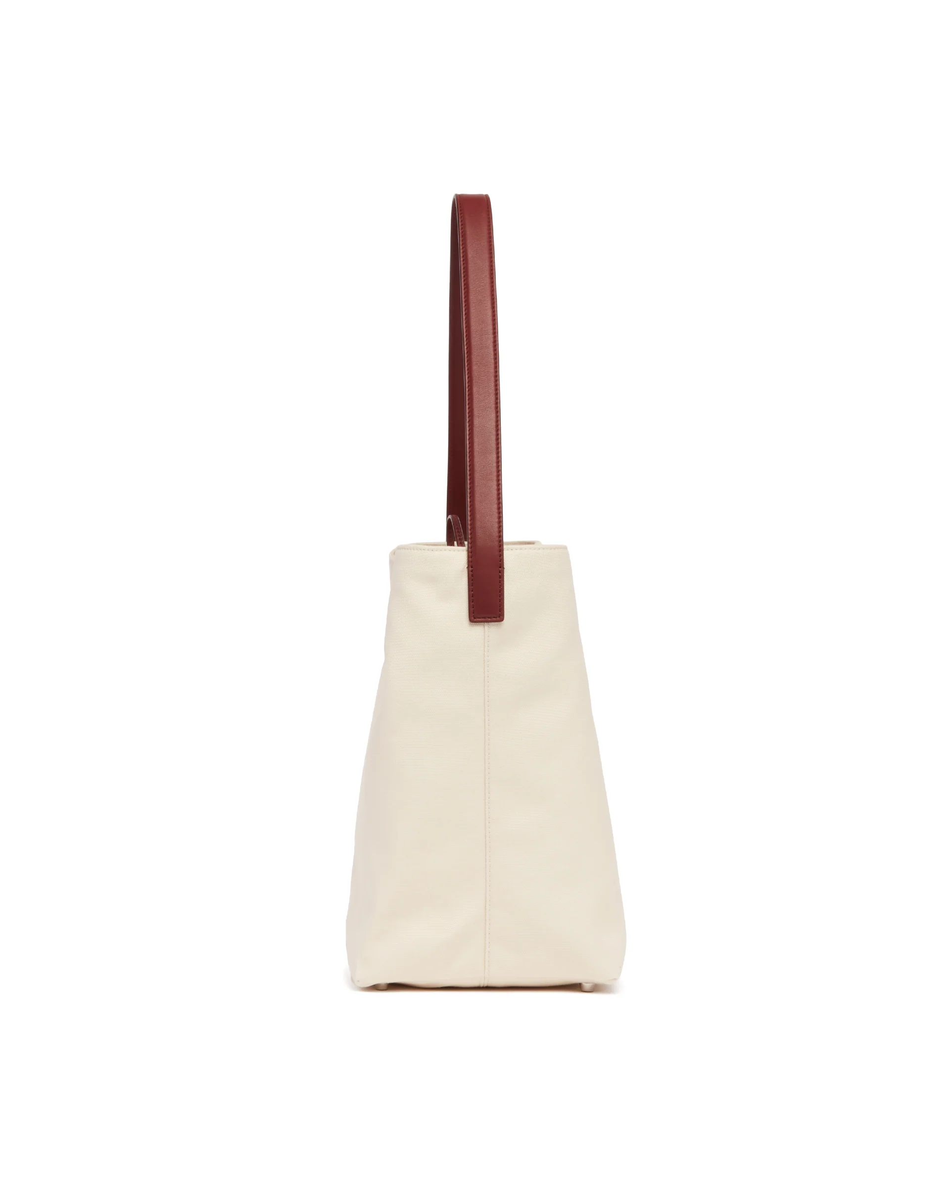 Borsa Media N/S Park Tote Bianca e Burgundy - Image 7