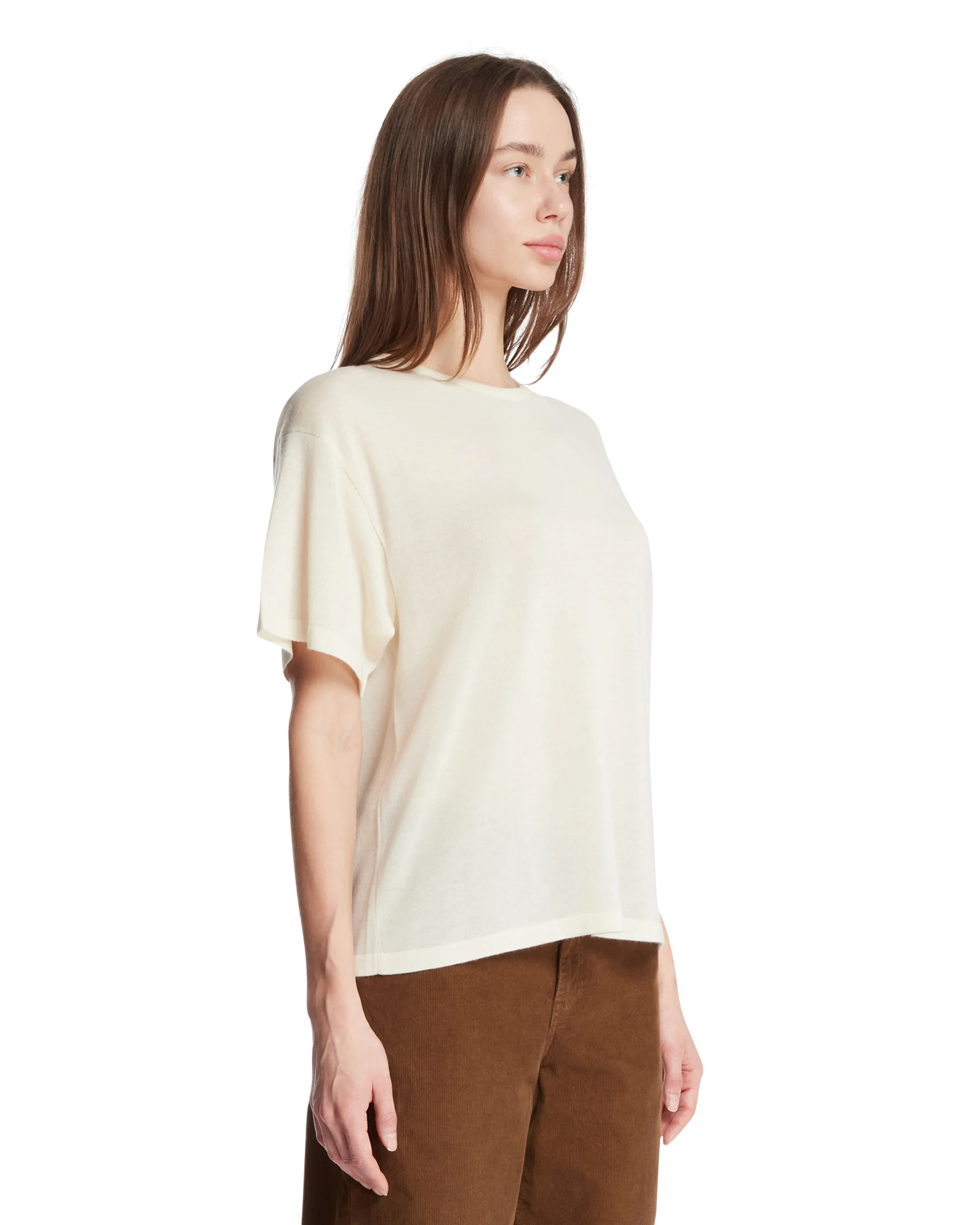 T-Shirt In Cashmere Bianca - Image 2