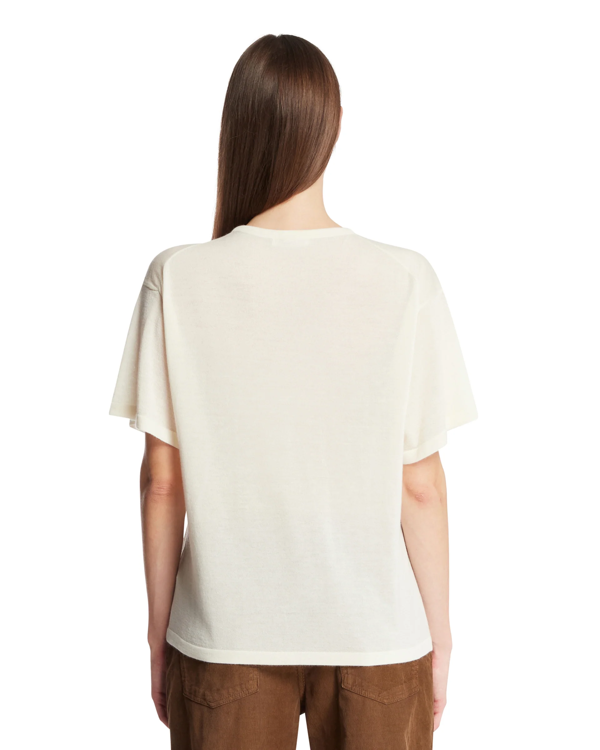 T-Shirt In Cashmere Bianca - Image 5