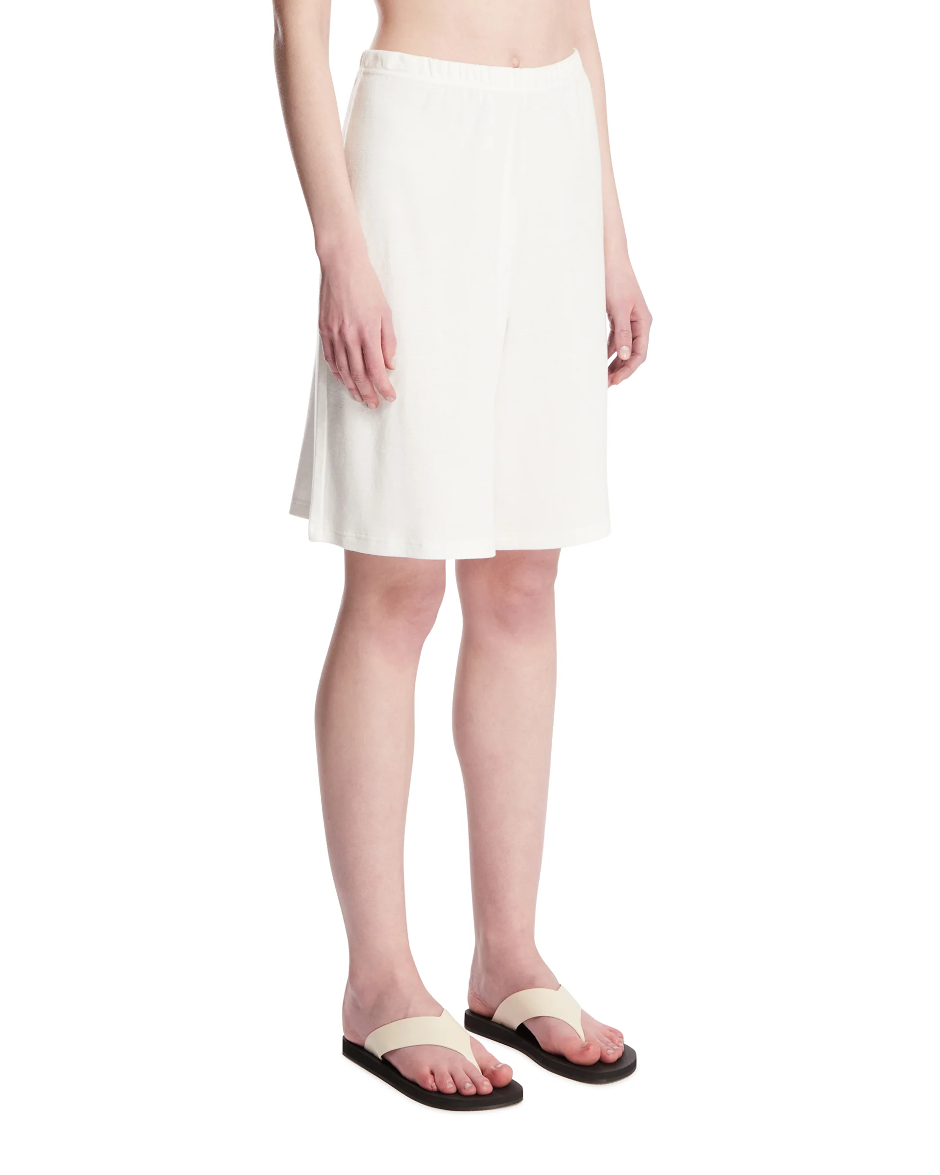 Pantaloncini In Cotone Bianchi - Image 2