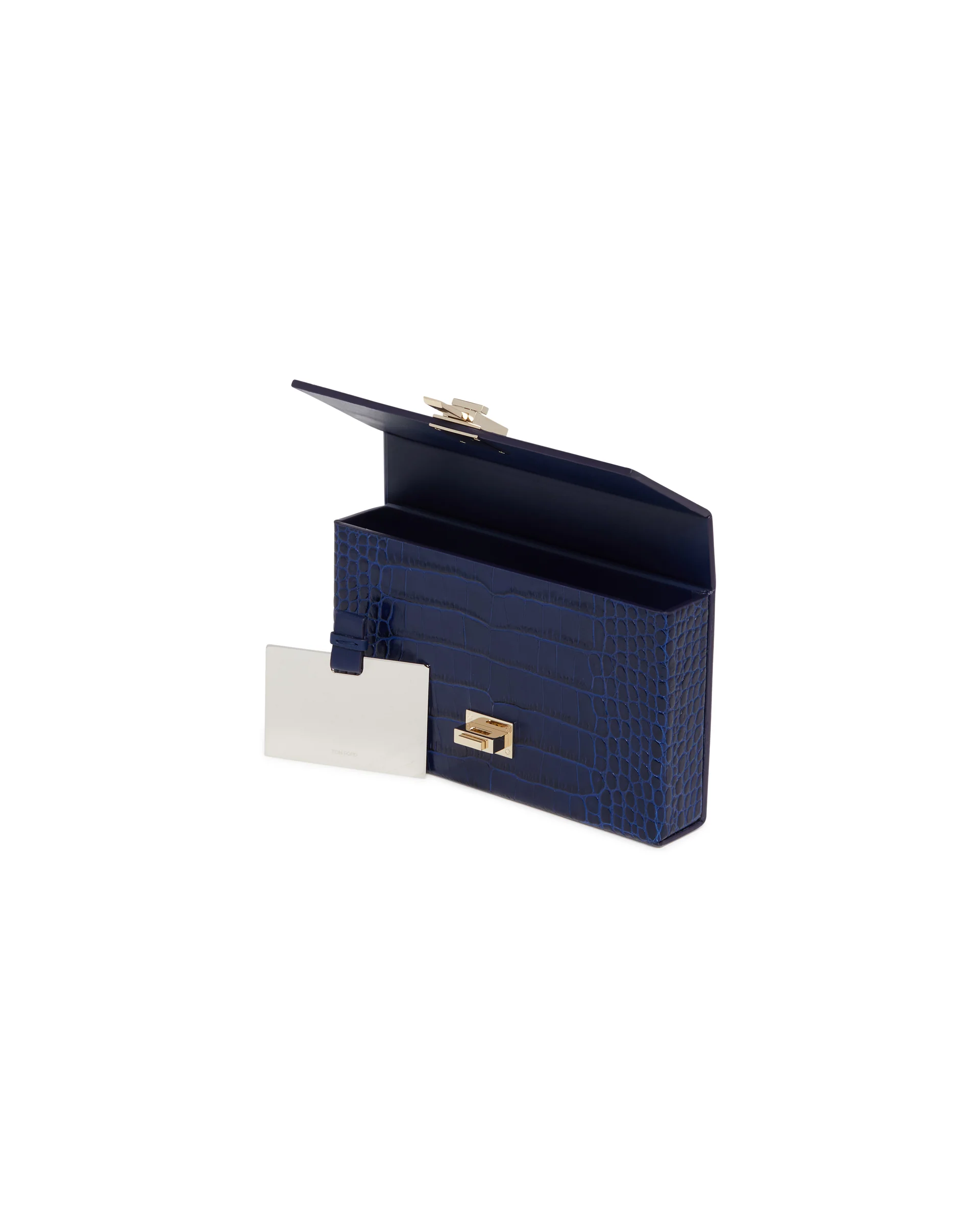 Clutch Croco Blu - Image 3