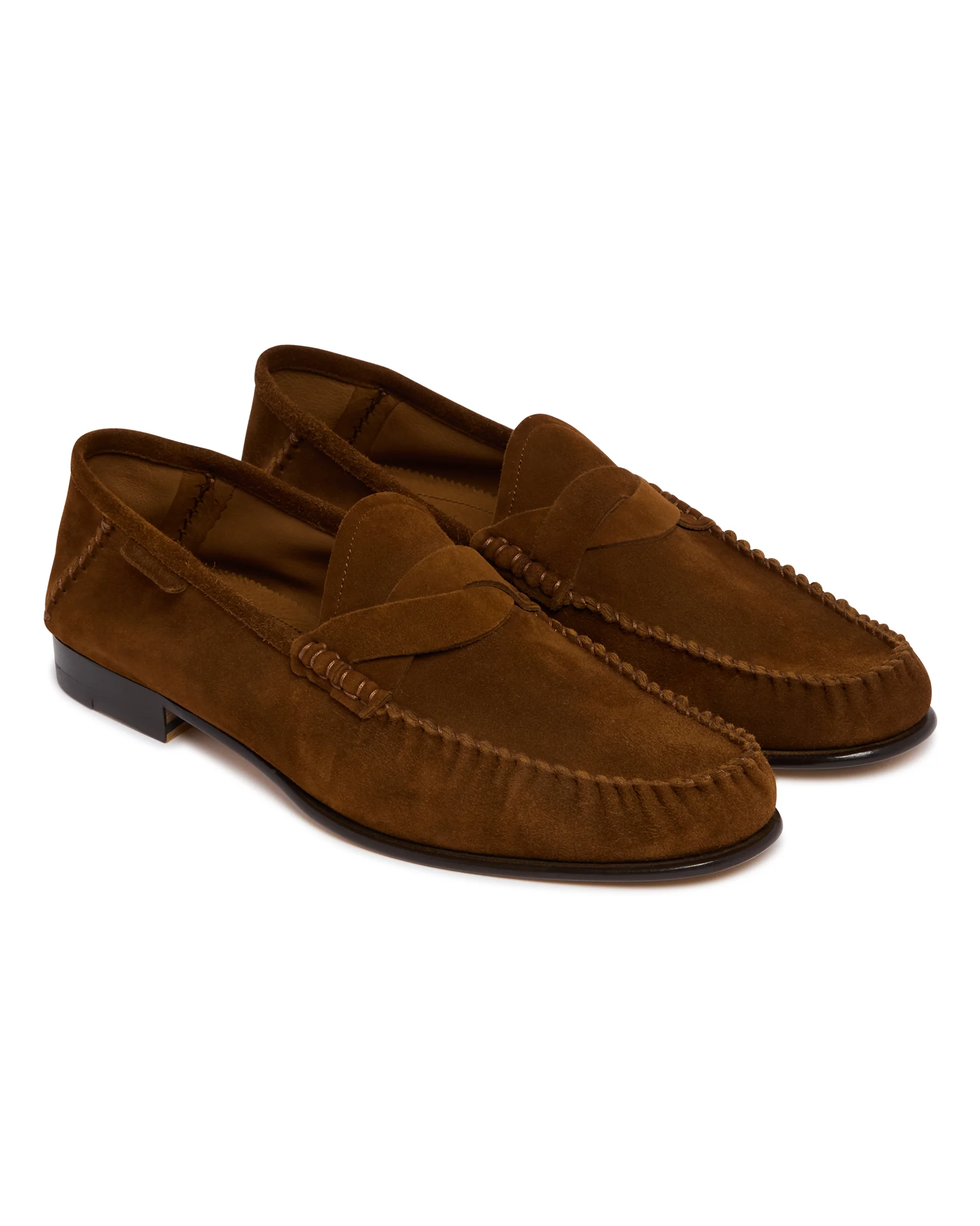 Mocassini In Suede Marroni - Image 3