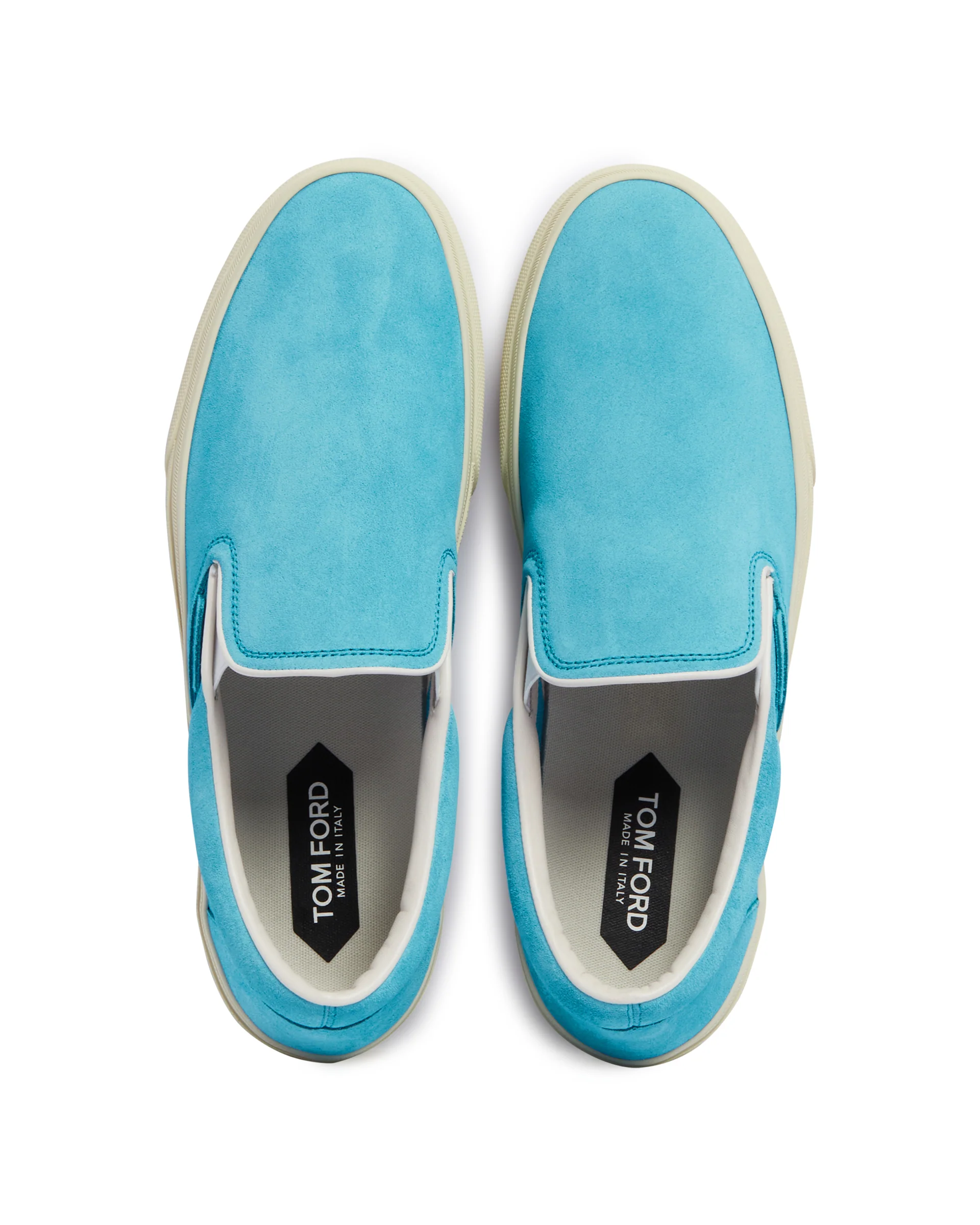 Slip-On Azzurre In Suede - Image 3