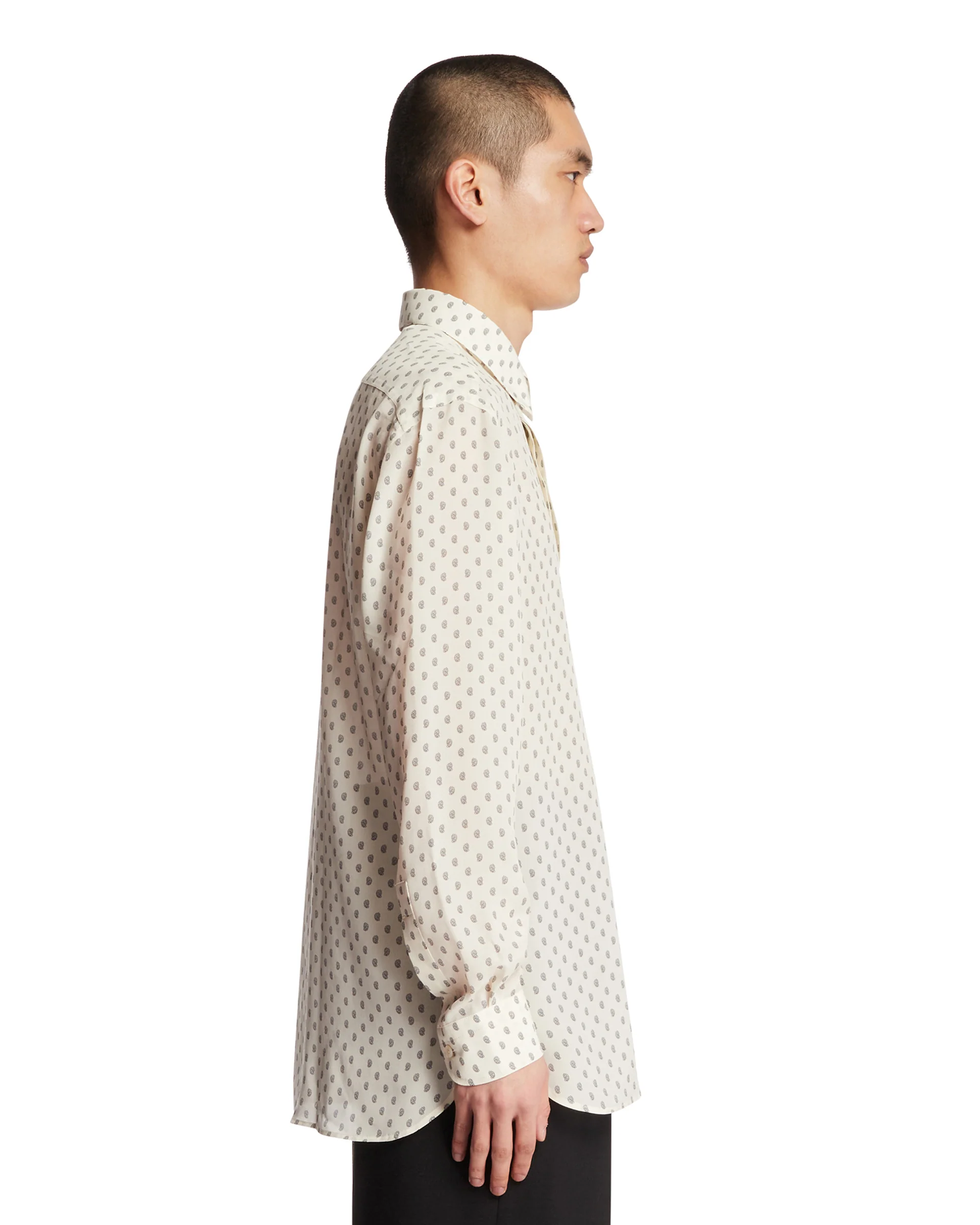 Camicia In Seta Bianca - Image 4