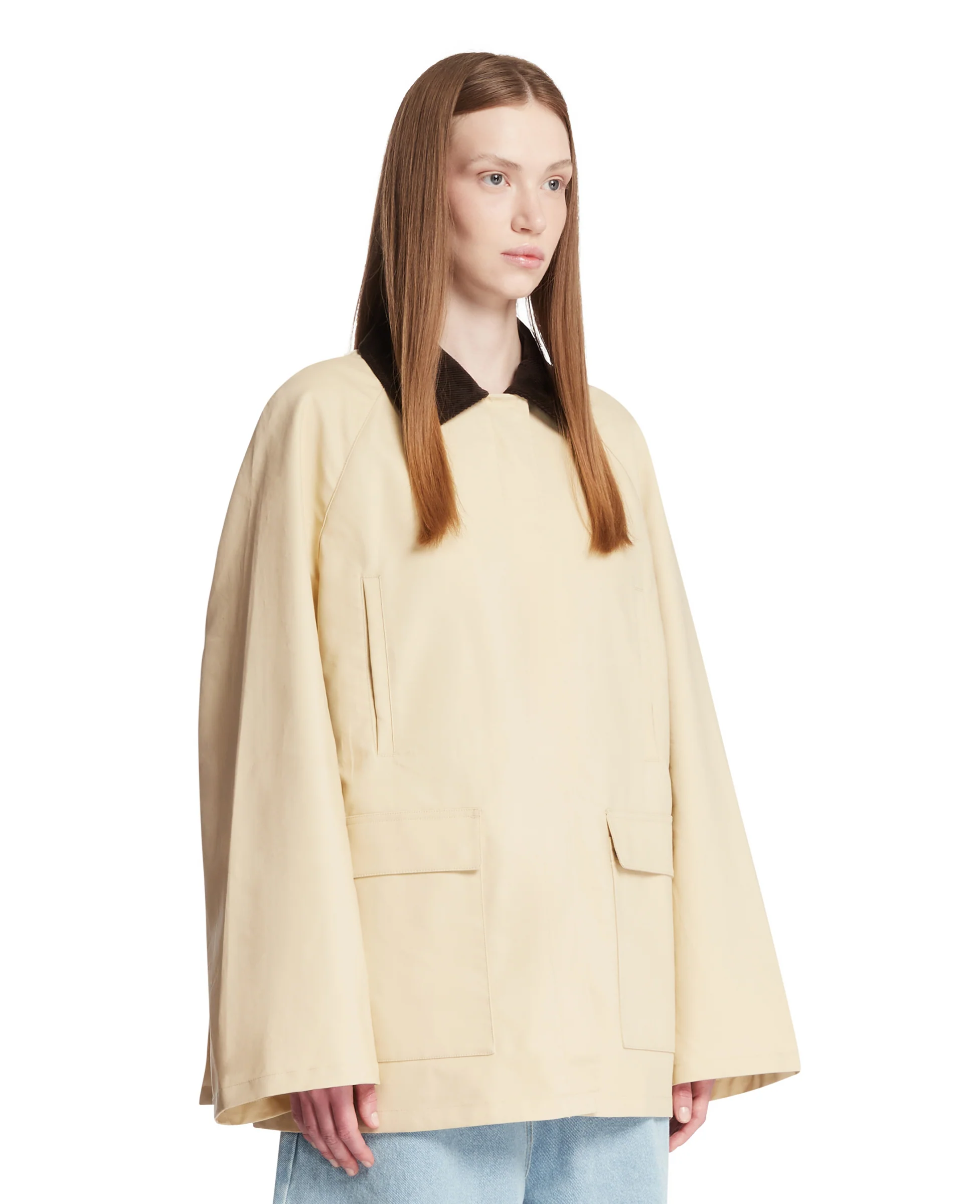 Giacca Country In Cotone Beige - Image 2